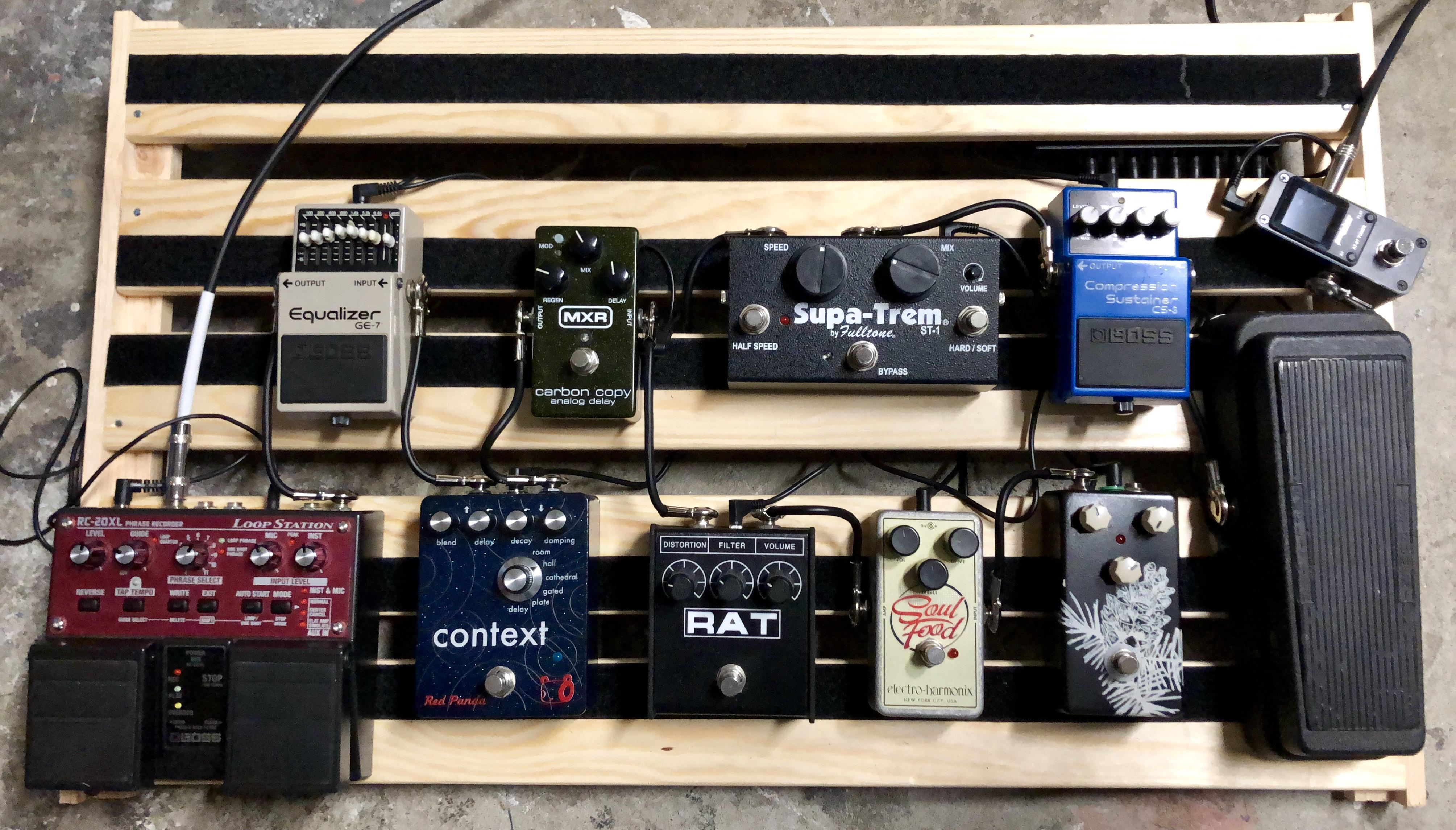 IKEA DIY pedal board update Growing at an alarming rate, but wife made