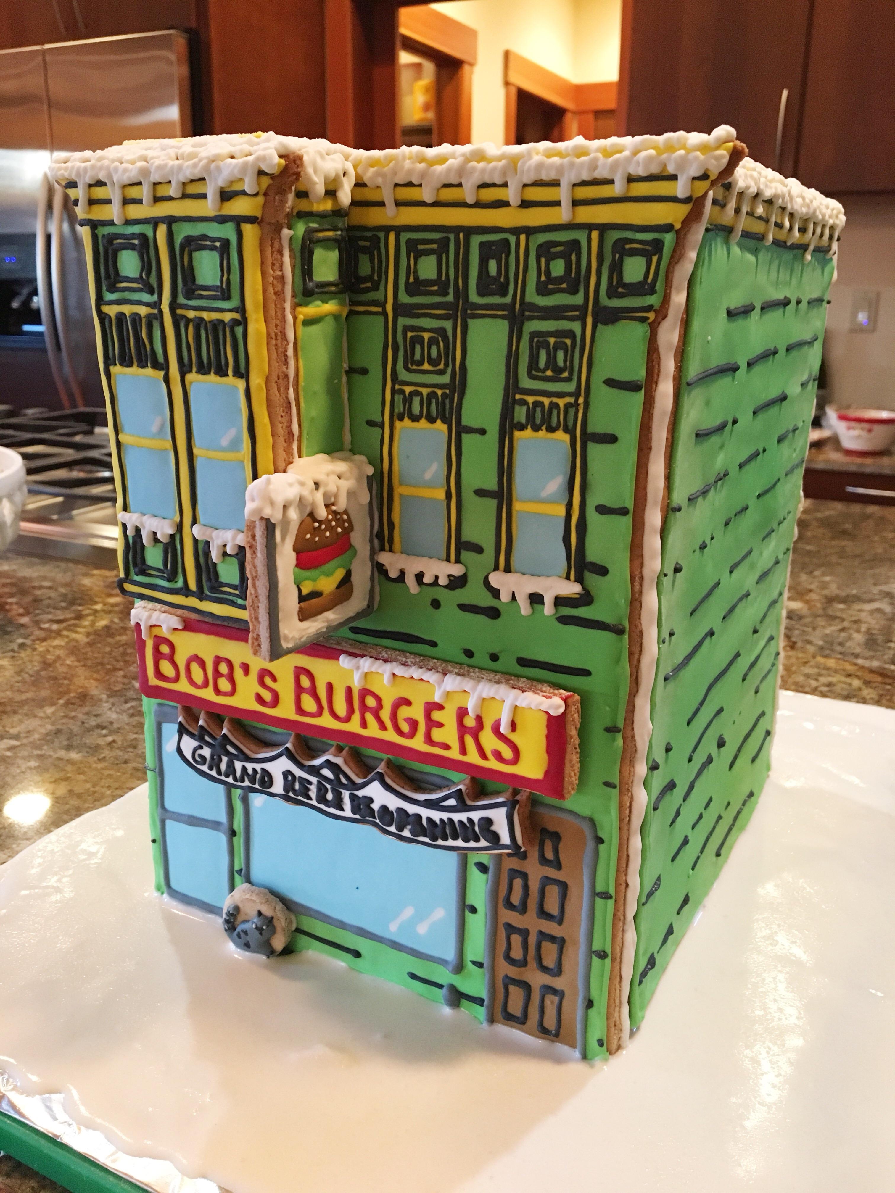 Ginger boom! My Bob’s Burgers gingerbread house took about 4 days to