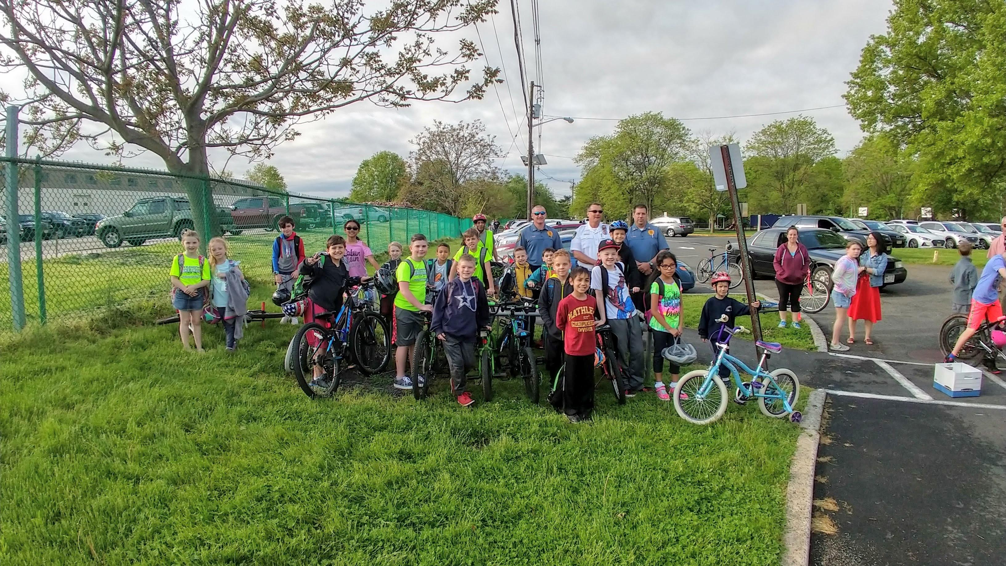 22 Students, 41 total riders, One officer on a bike and 5 police