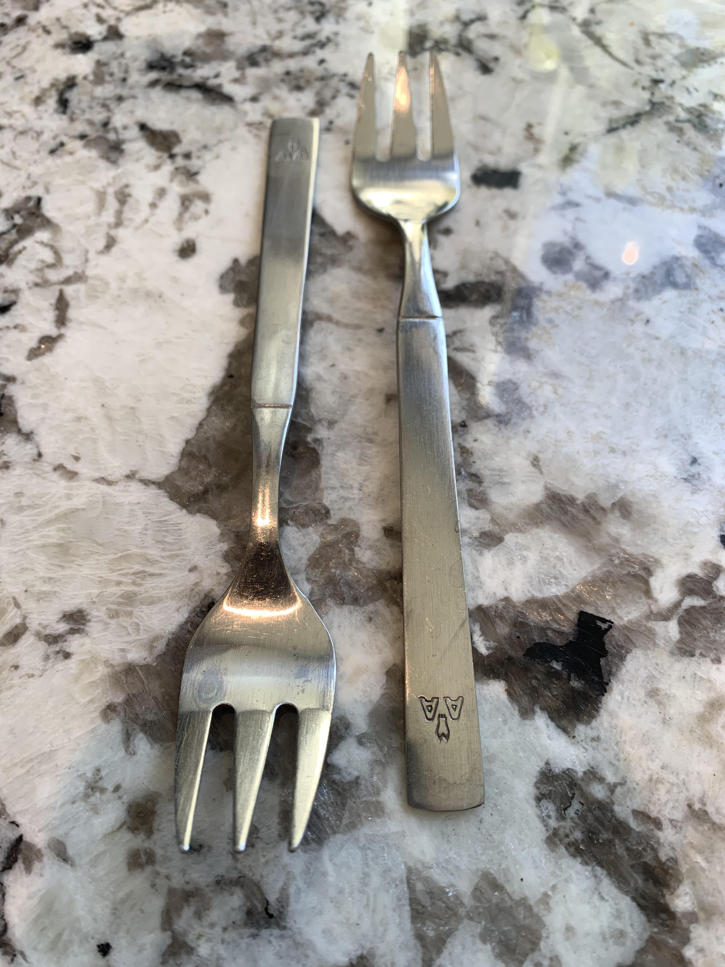 I still have a set of American Airlines metal forks given out on