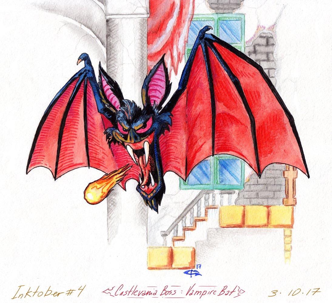 Vampire Bat — the 1st boss of the original Castlevania r/castlevania