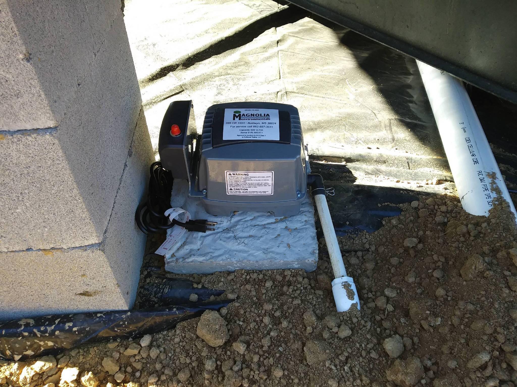 This is a machine connected to my septic tank. It’s unplugged. What is