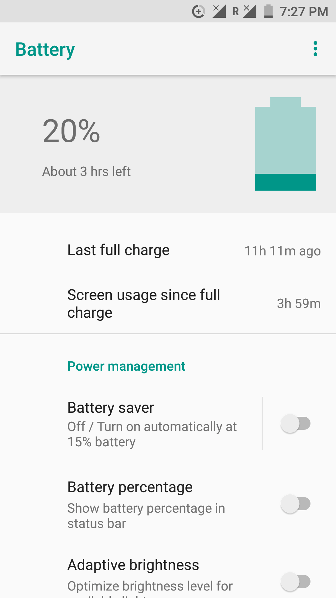 Pretty quick battery drain on A1 r/Xiaomi