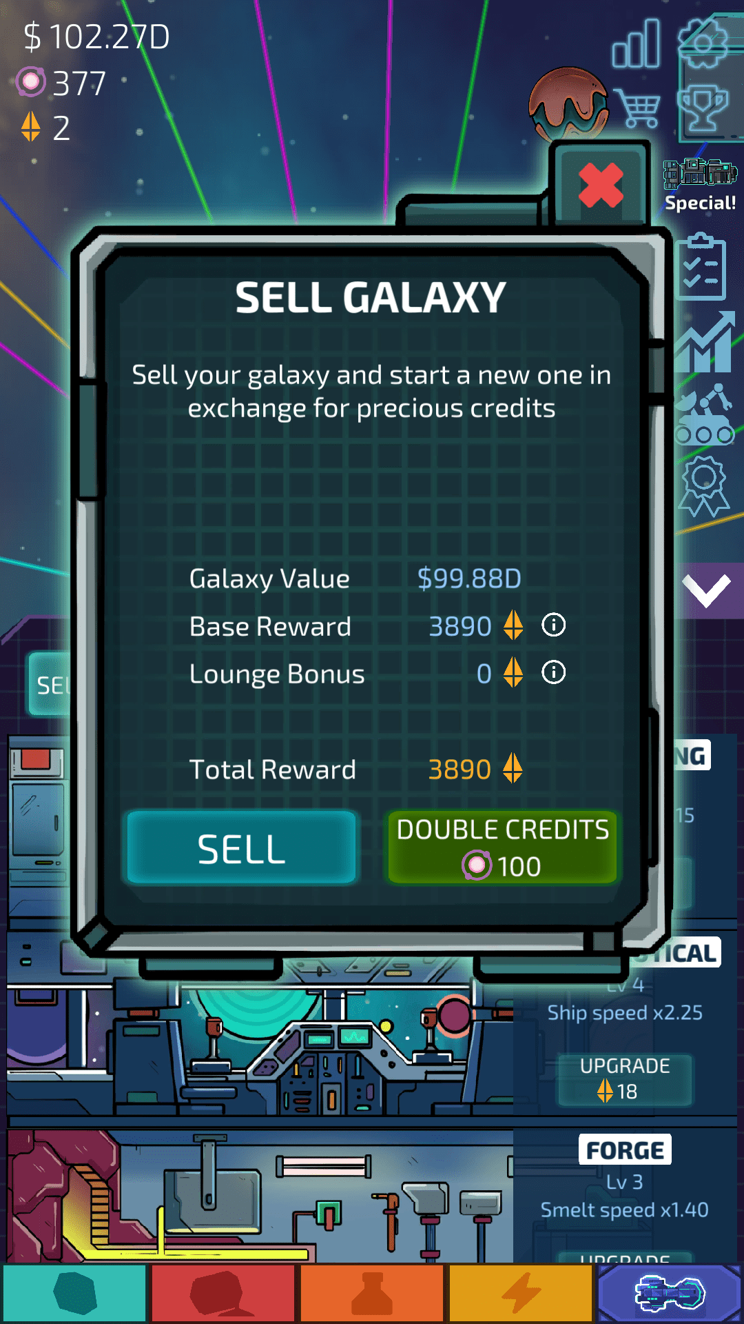Bugreport? Galaxy limit