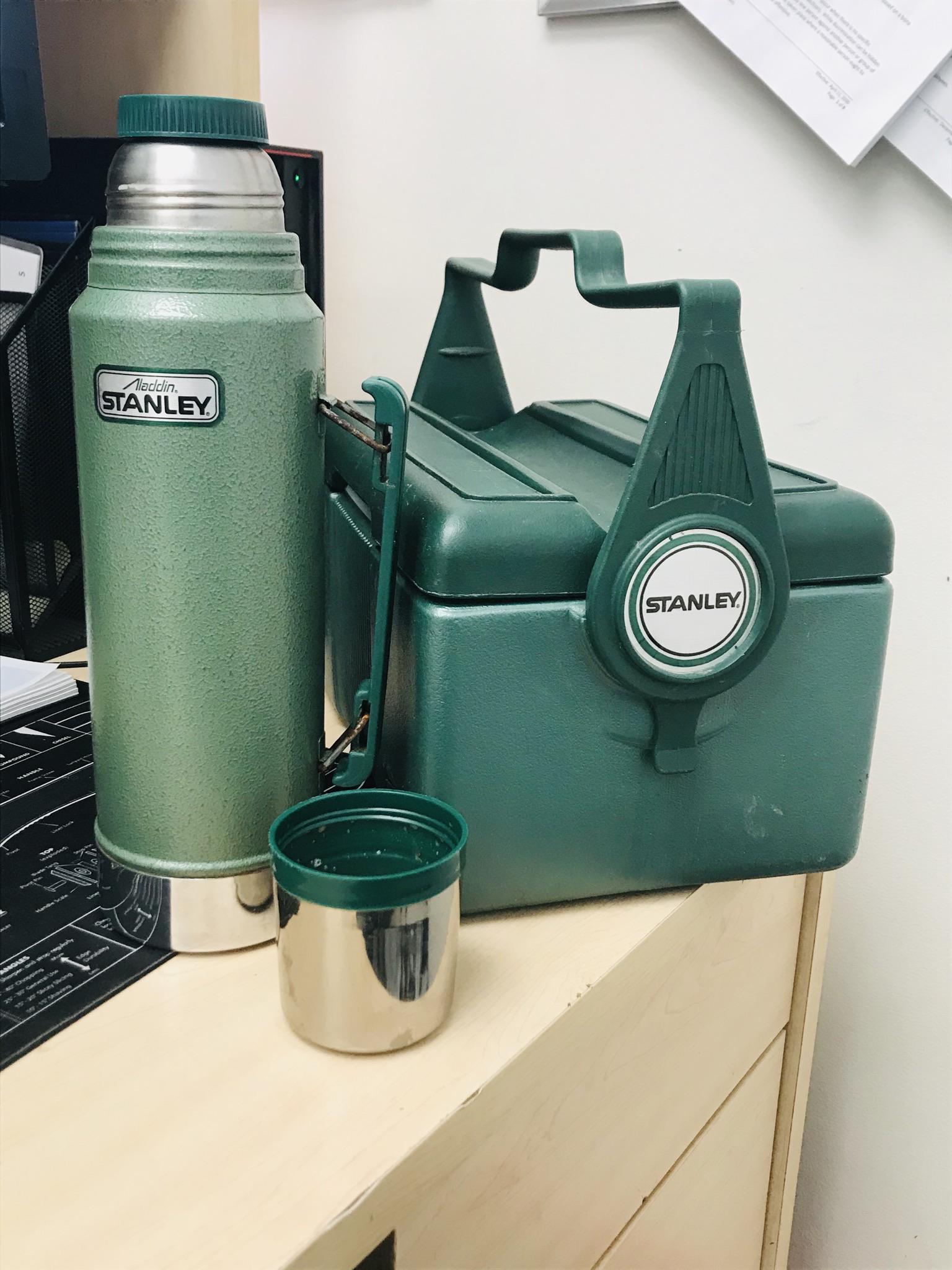 Aladdin Stanley Thermos and lunchbox. Keeping my coffee hot and lunch