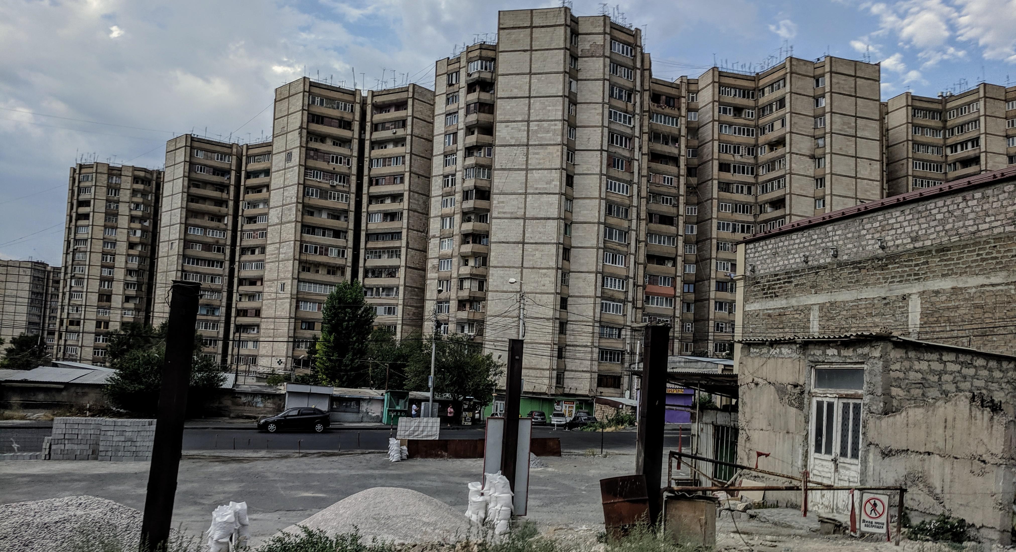 Oppressivelooking apartment blocks in Yerevan, Armenia r/UrbanHell