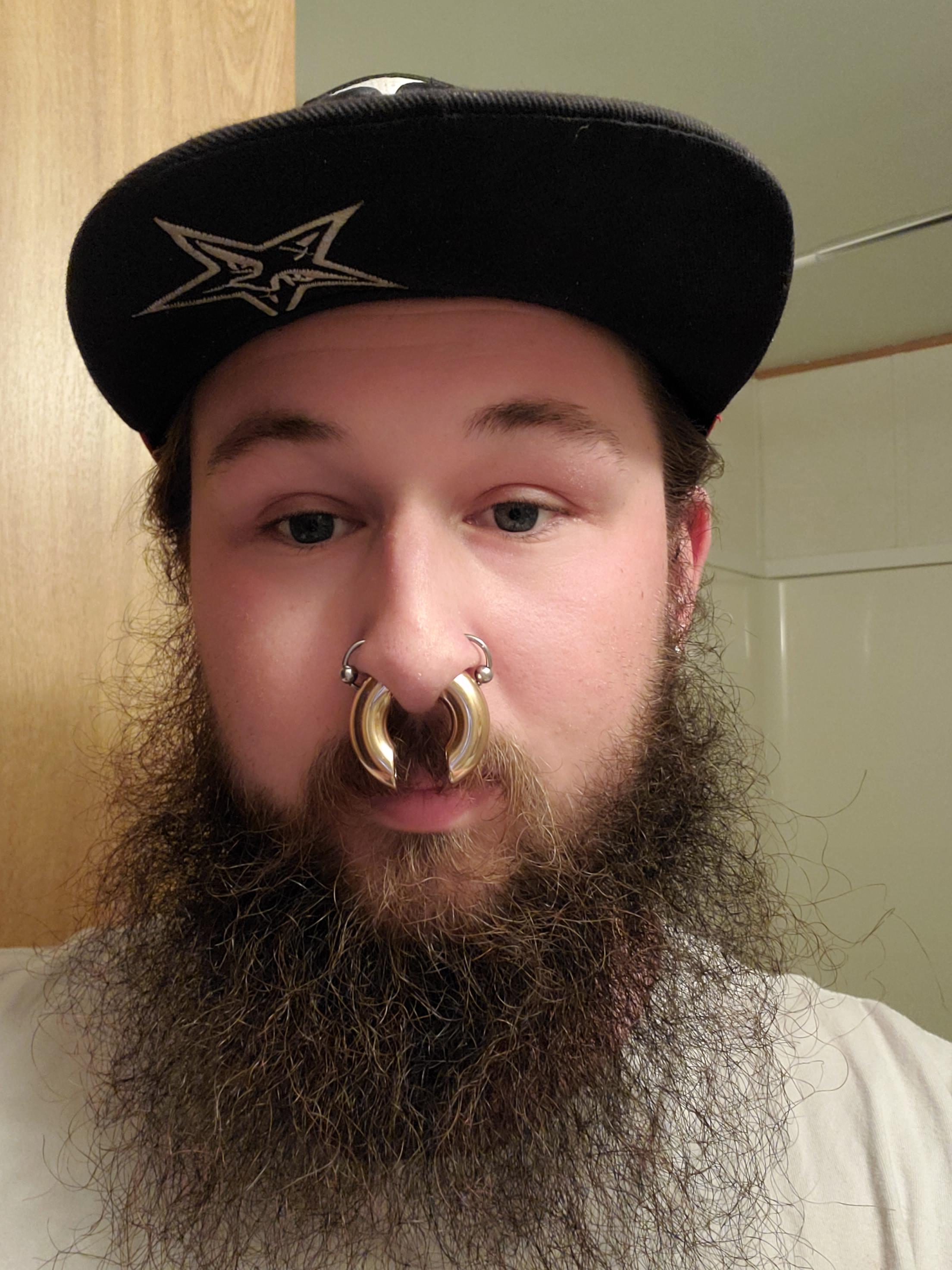 10mm septum, just messing around with jewelry designs. Thoughts? r/Septum