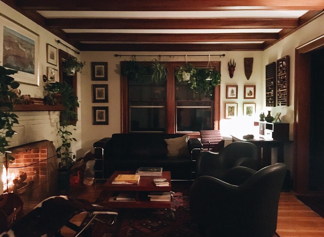 My living room on a rainy night CozyPlaces