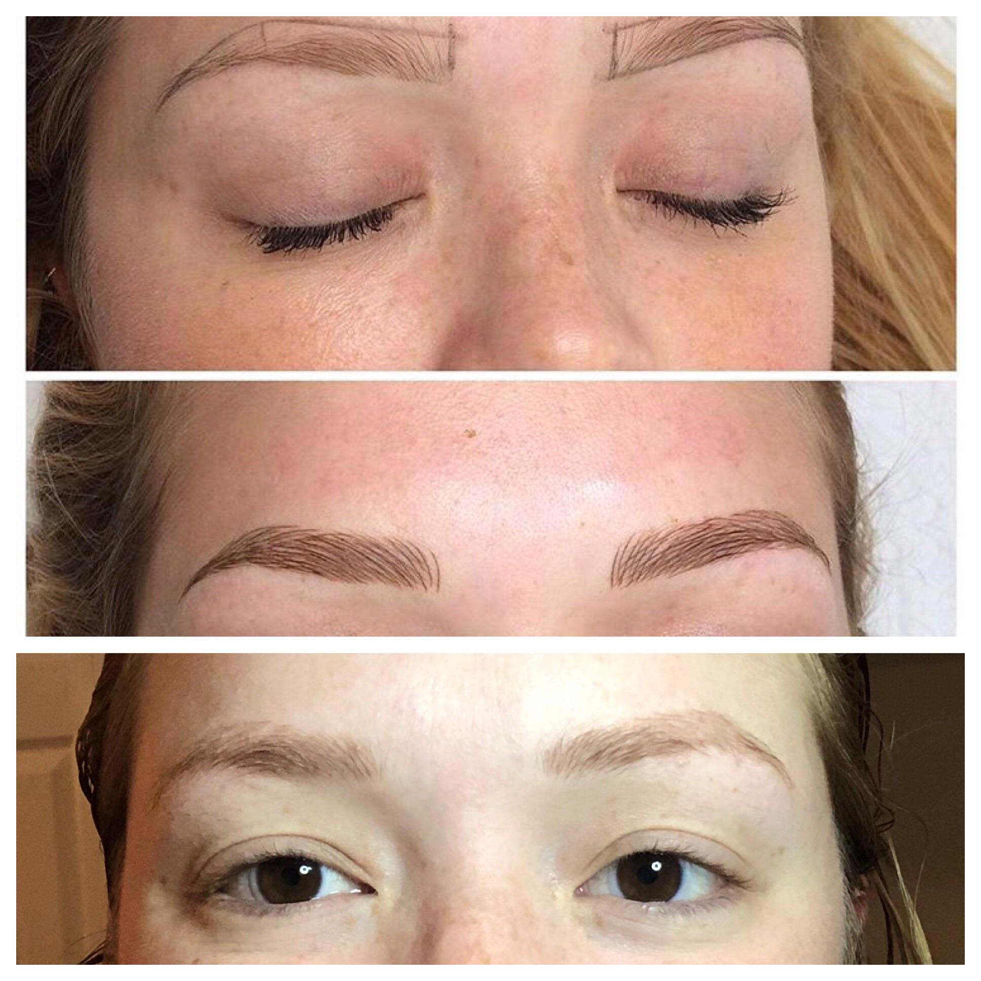 Microblading!! Before and after and 2 years after! Going back for a