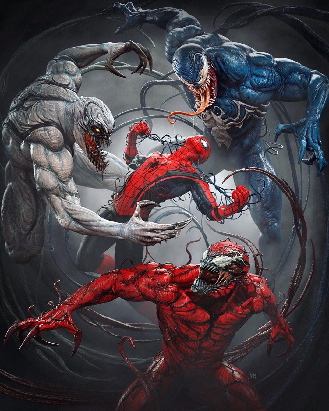 SpiderMan vs Symbiotes (by rafagrassetti) r/Spiderman