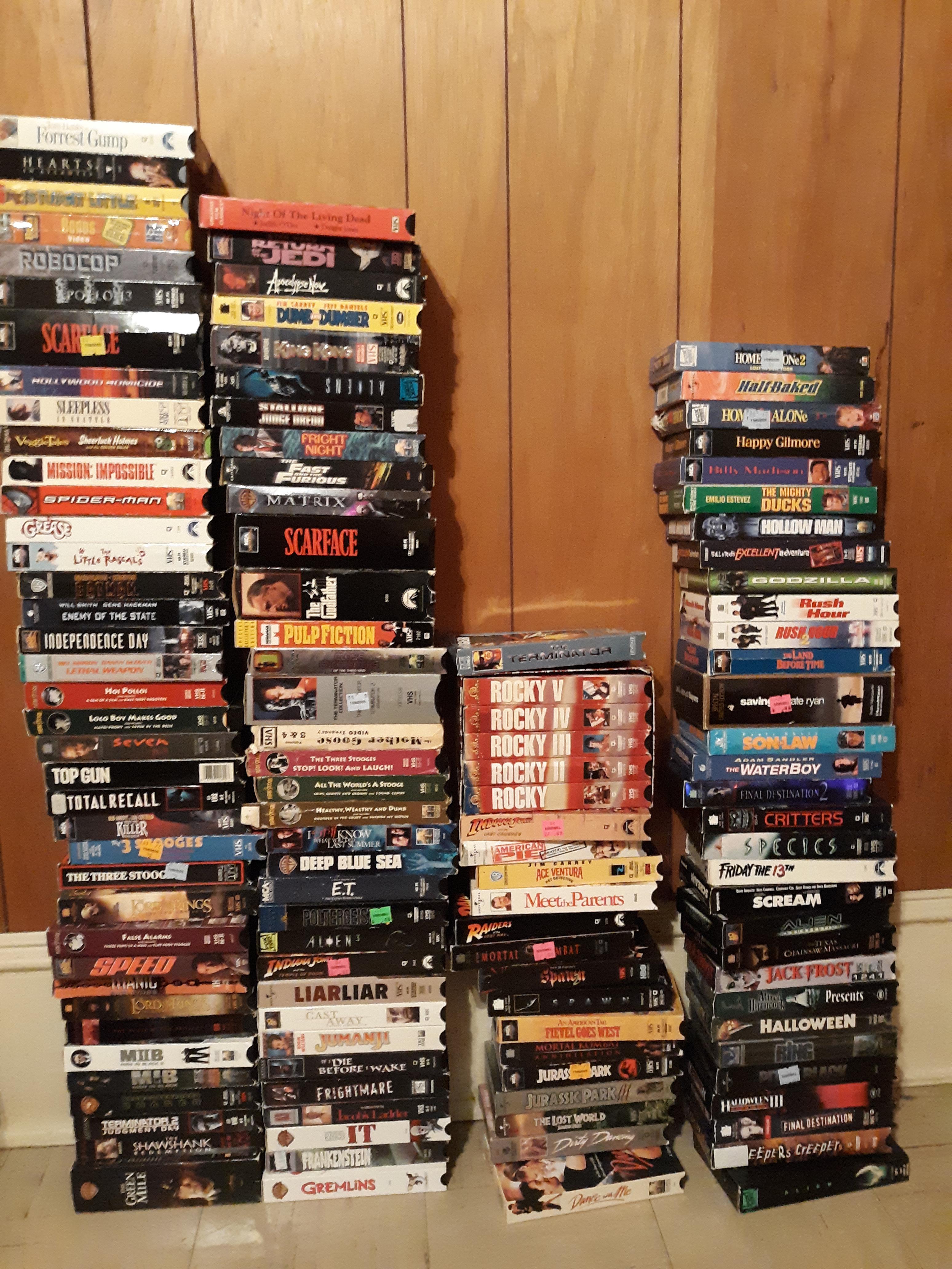 Selling off my VHS collection. I would like to sell them all as a whole