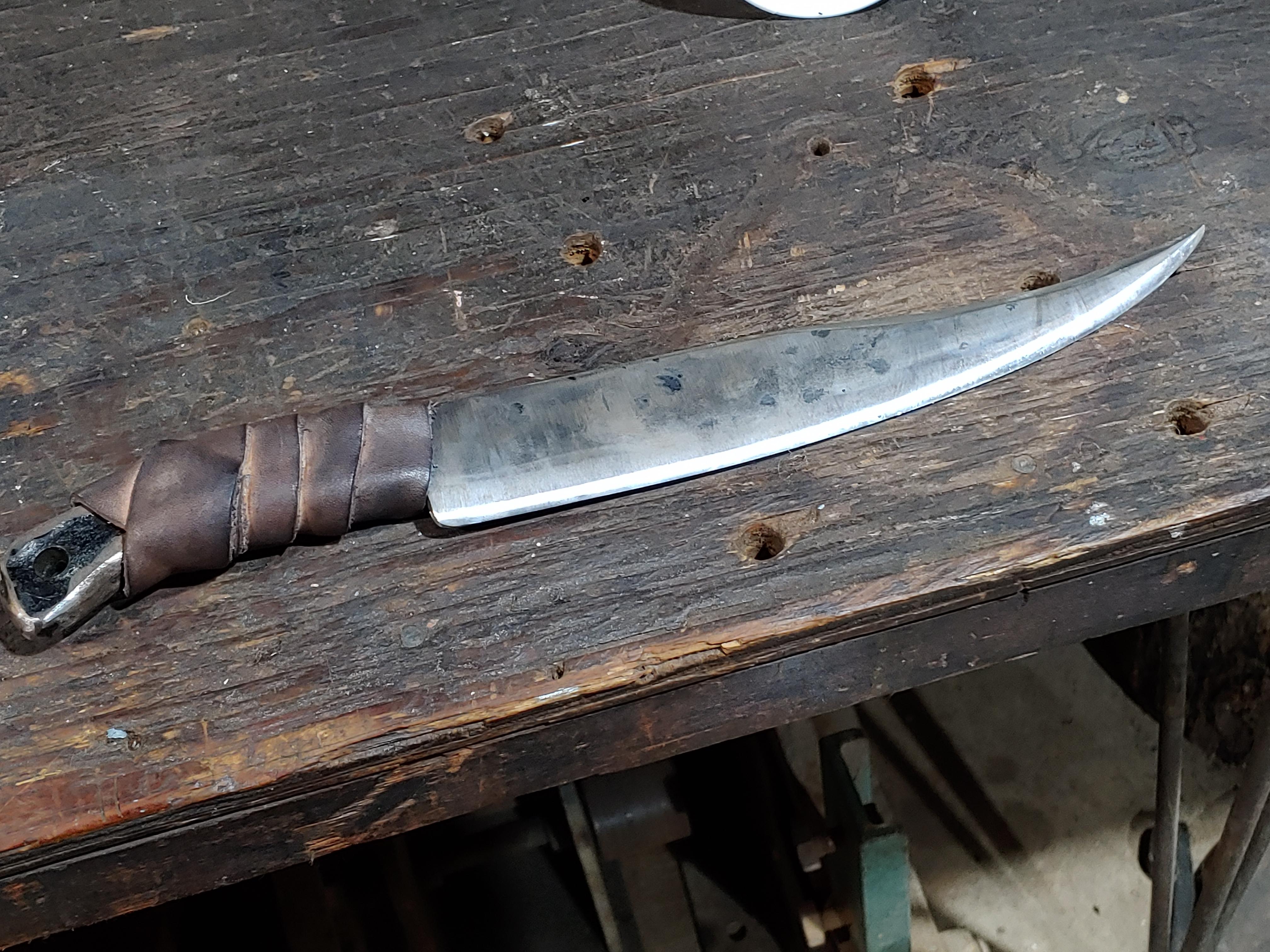 My in Fire blade. r/knifemaking
