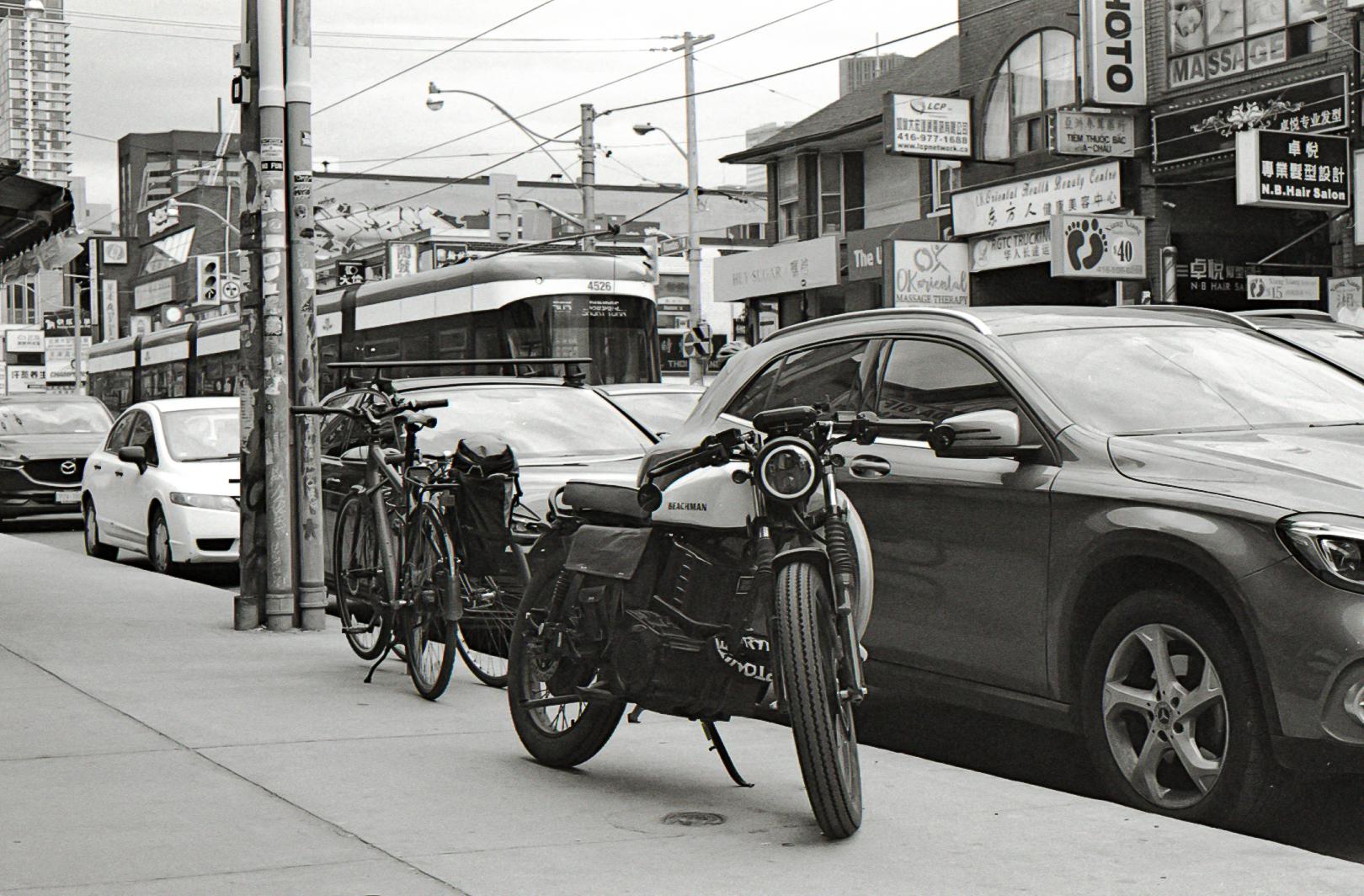 Street Parking Nikon FE 50mm Ilford Delta 400 r/analog