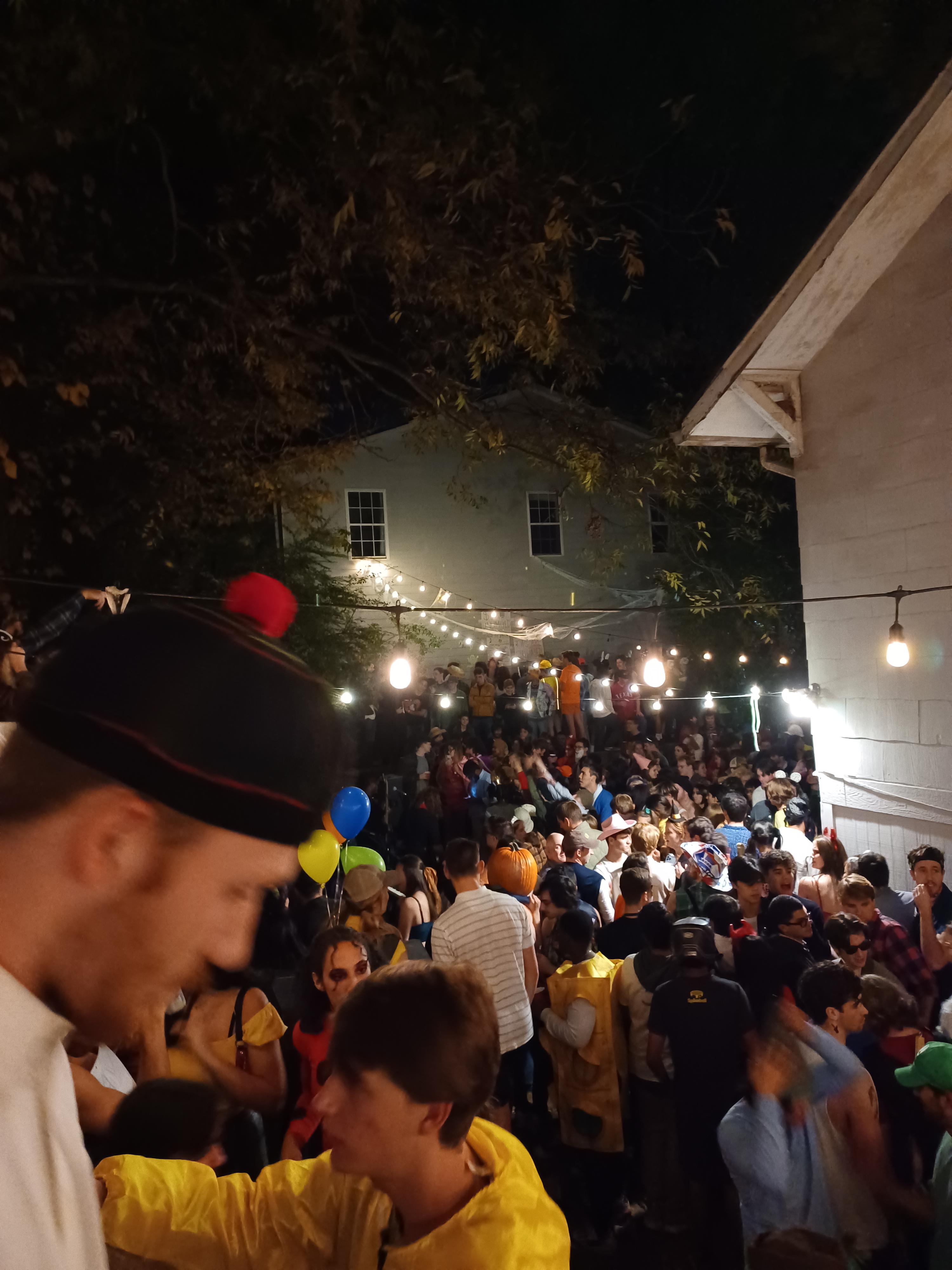 home park was lit last night. 1000 people I'd say. have fun tonight don