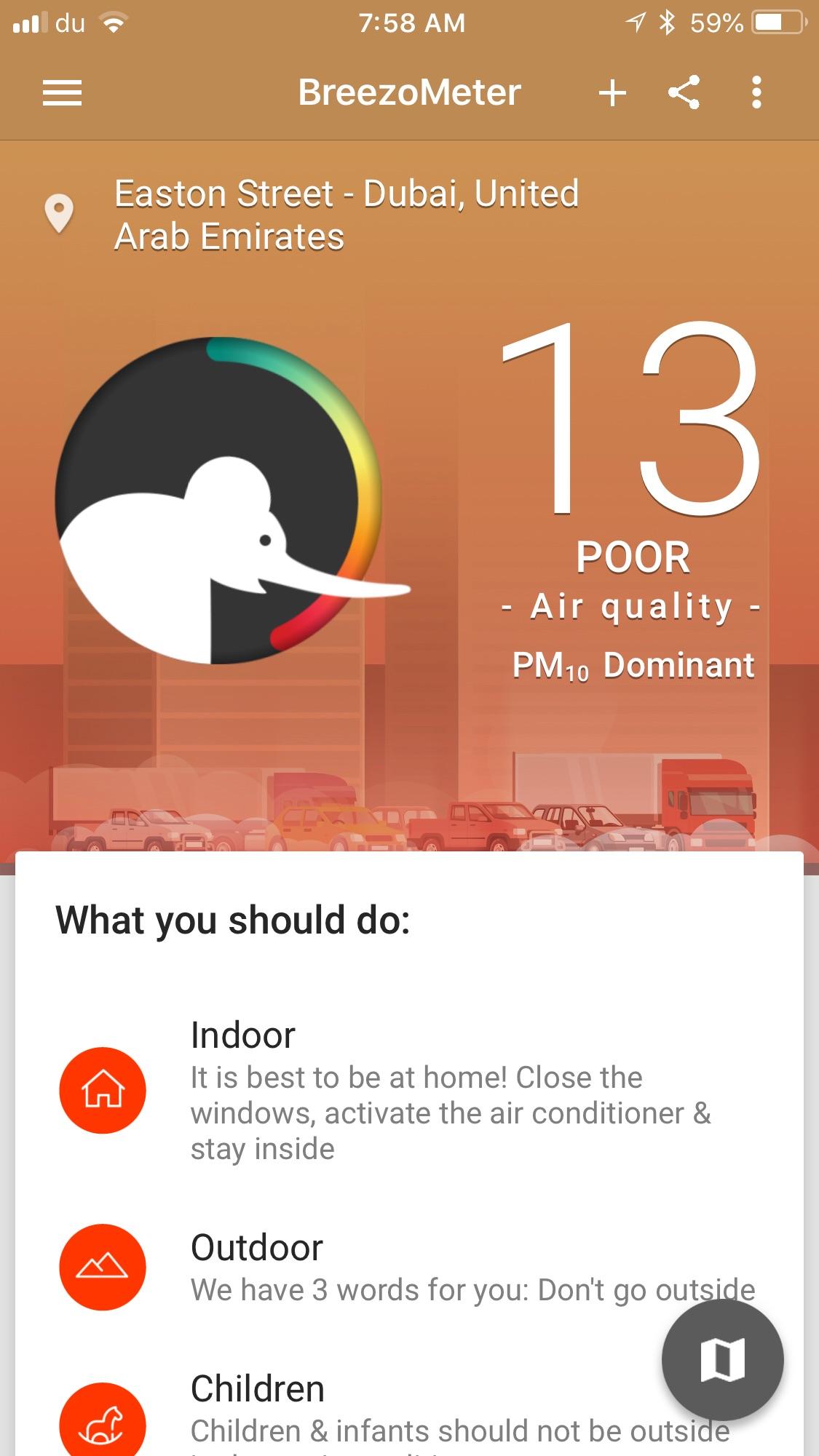 Air quality is alarmingly bad ! Stay Inside ) r/dubai