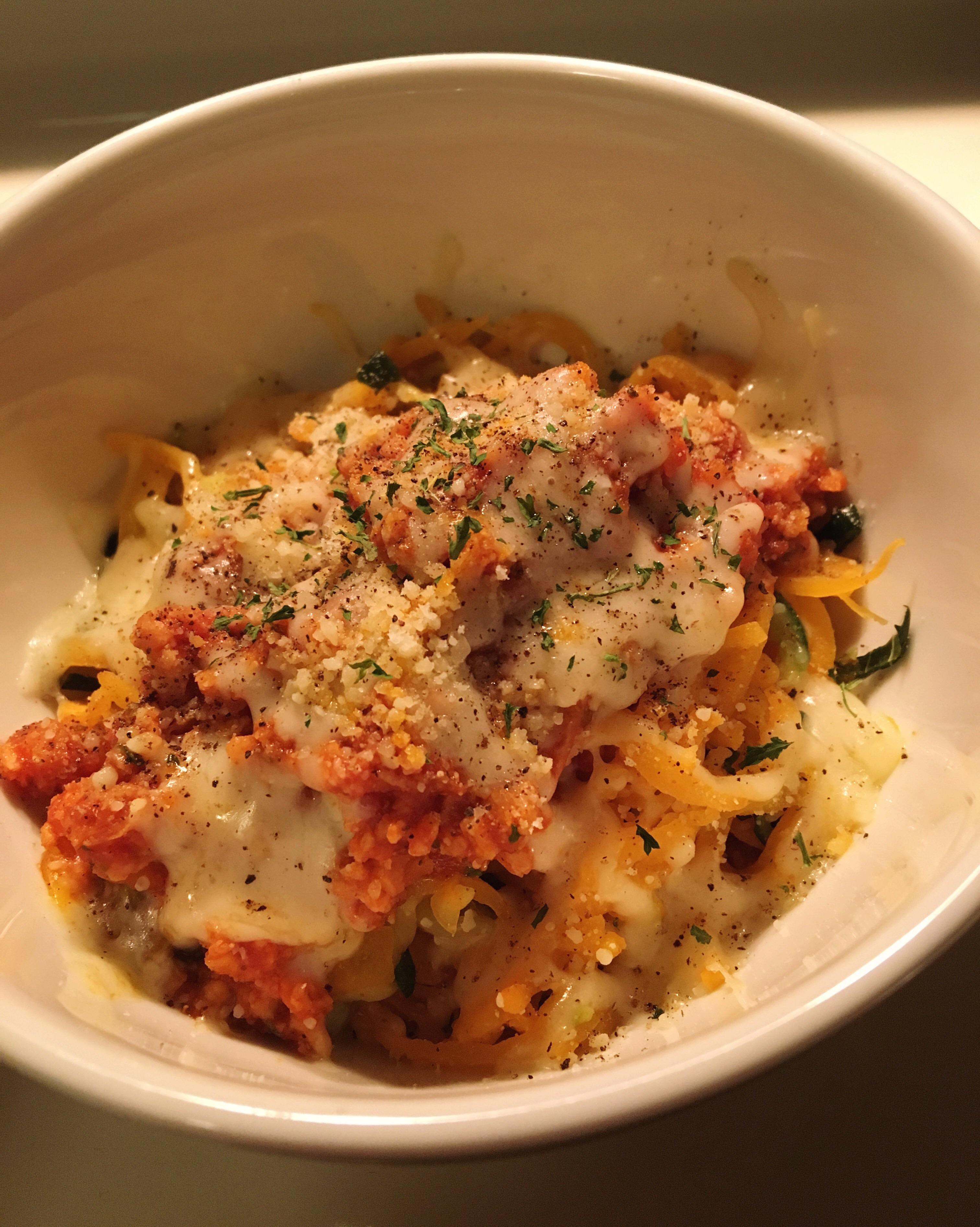 Green Giant's frozen veggie spirals are a game changer. "Spaghetti" with TVP sauce and cheese