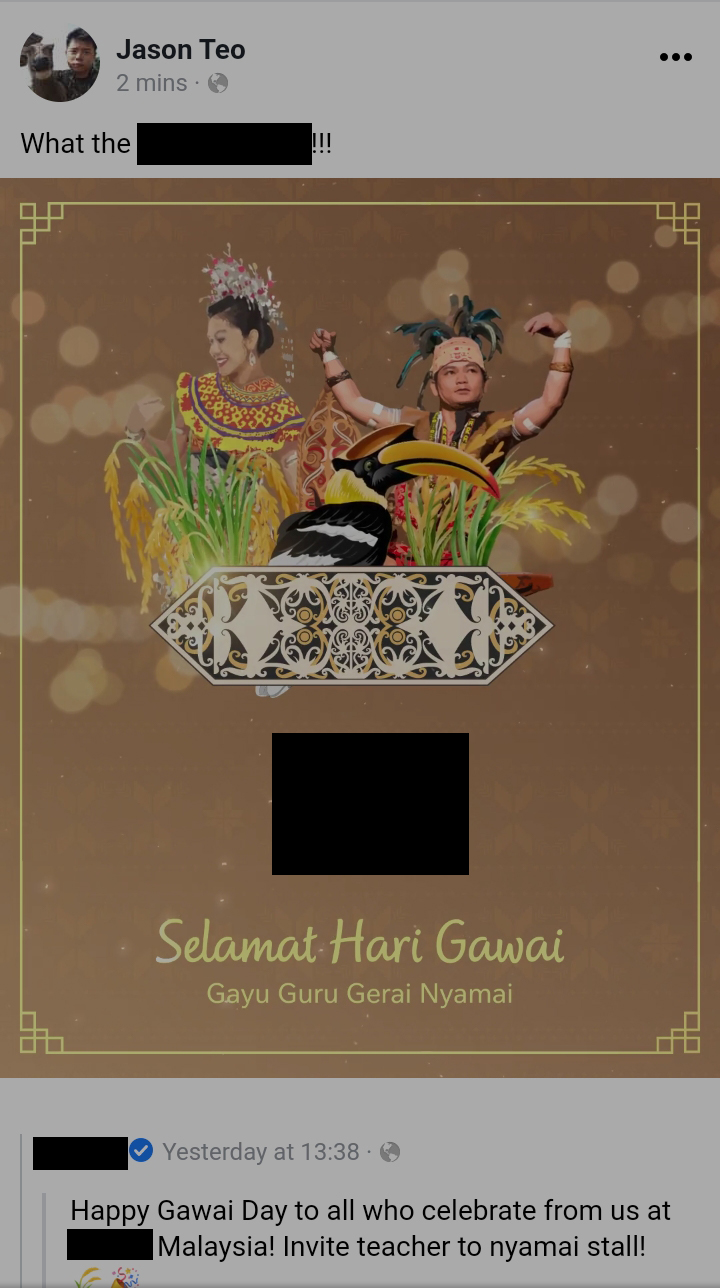 From one of the largest food company in Malaysia. r/Sarawak