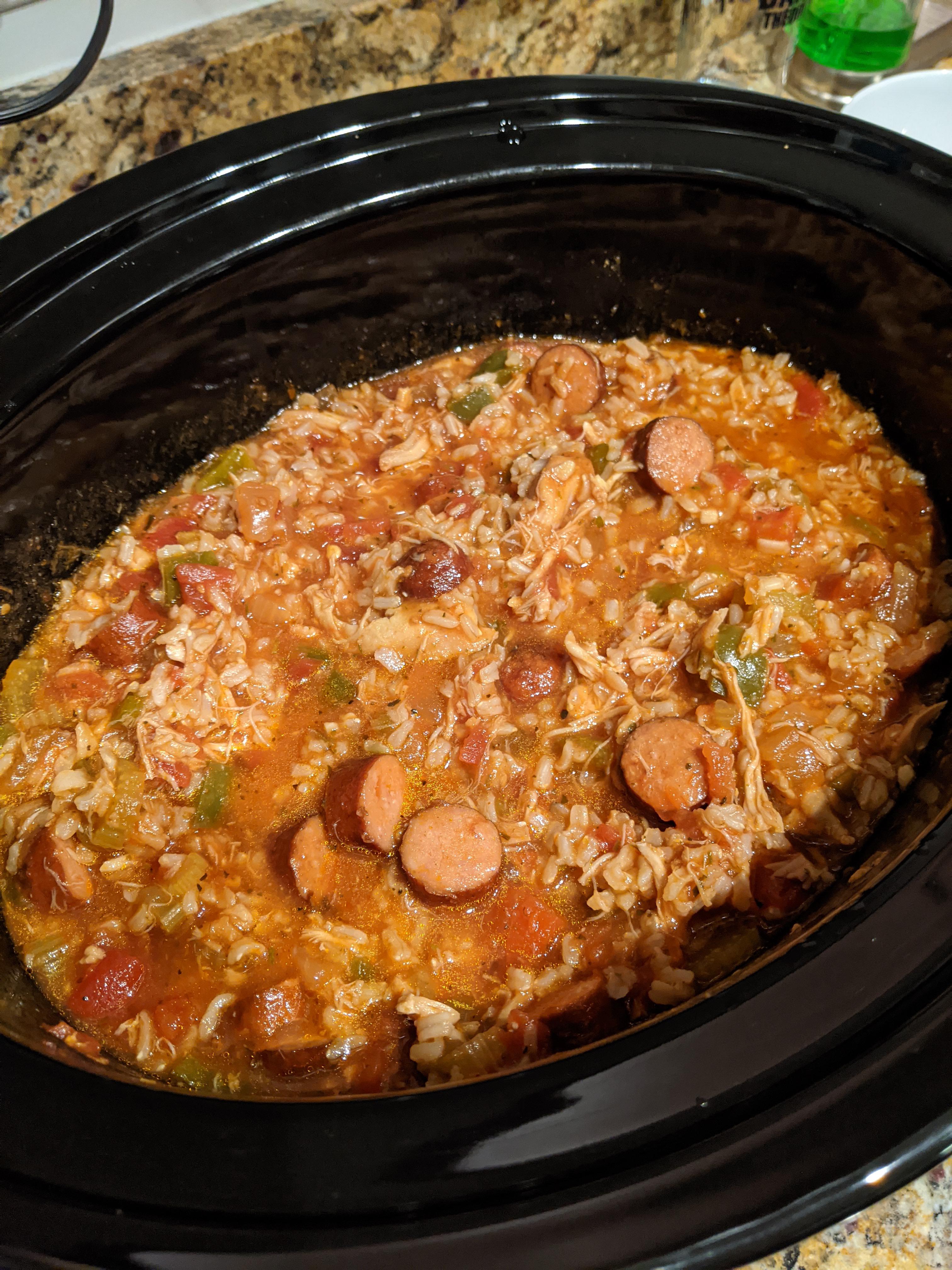 The Once Jambalaya a slow cooker goto for me r/slowcooking