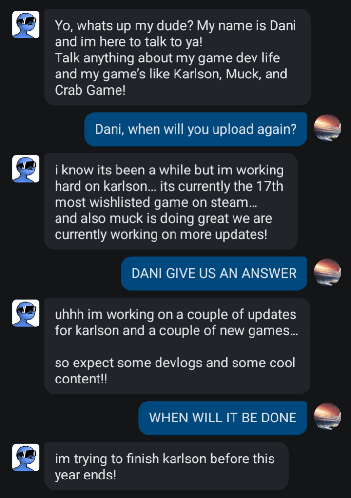 Gentleman synchronize your death watches r/DaniDev