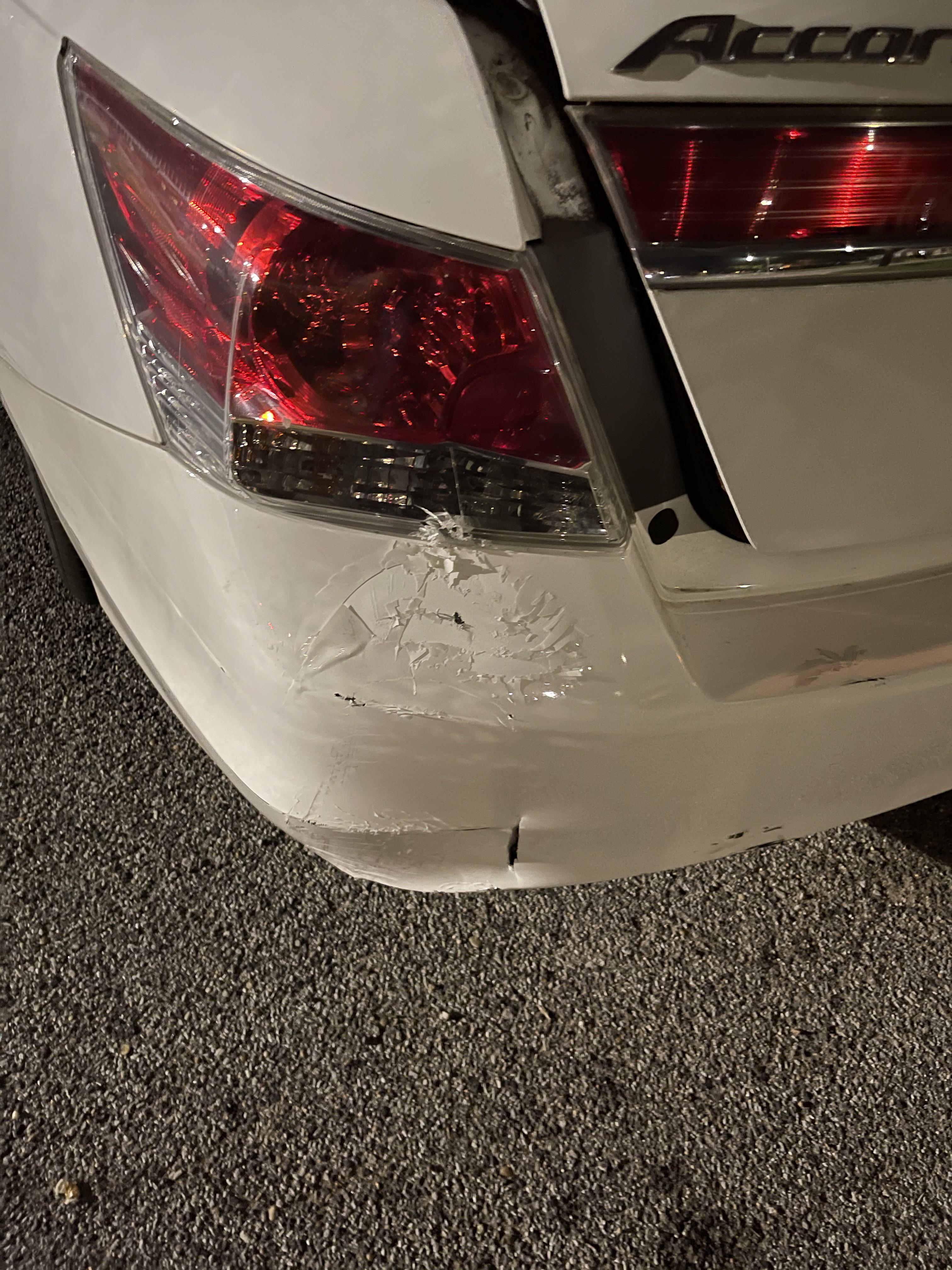 Cost for repairing damaged rear bumper? r/Honda