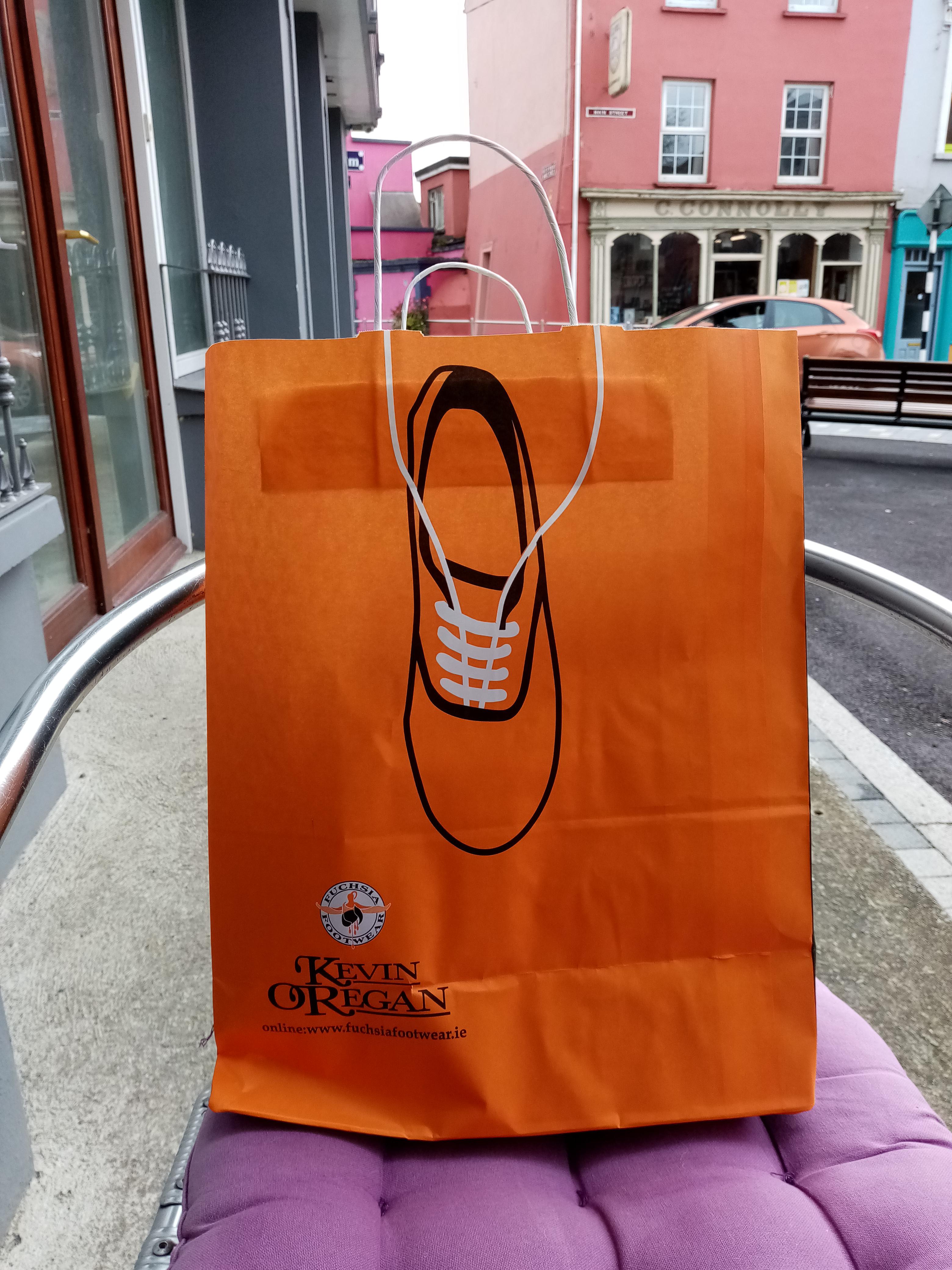 Bag from a shoe shop