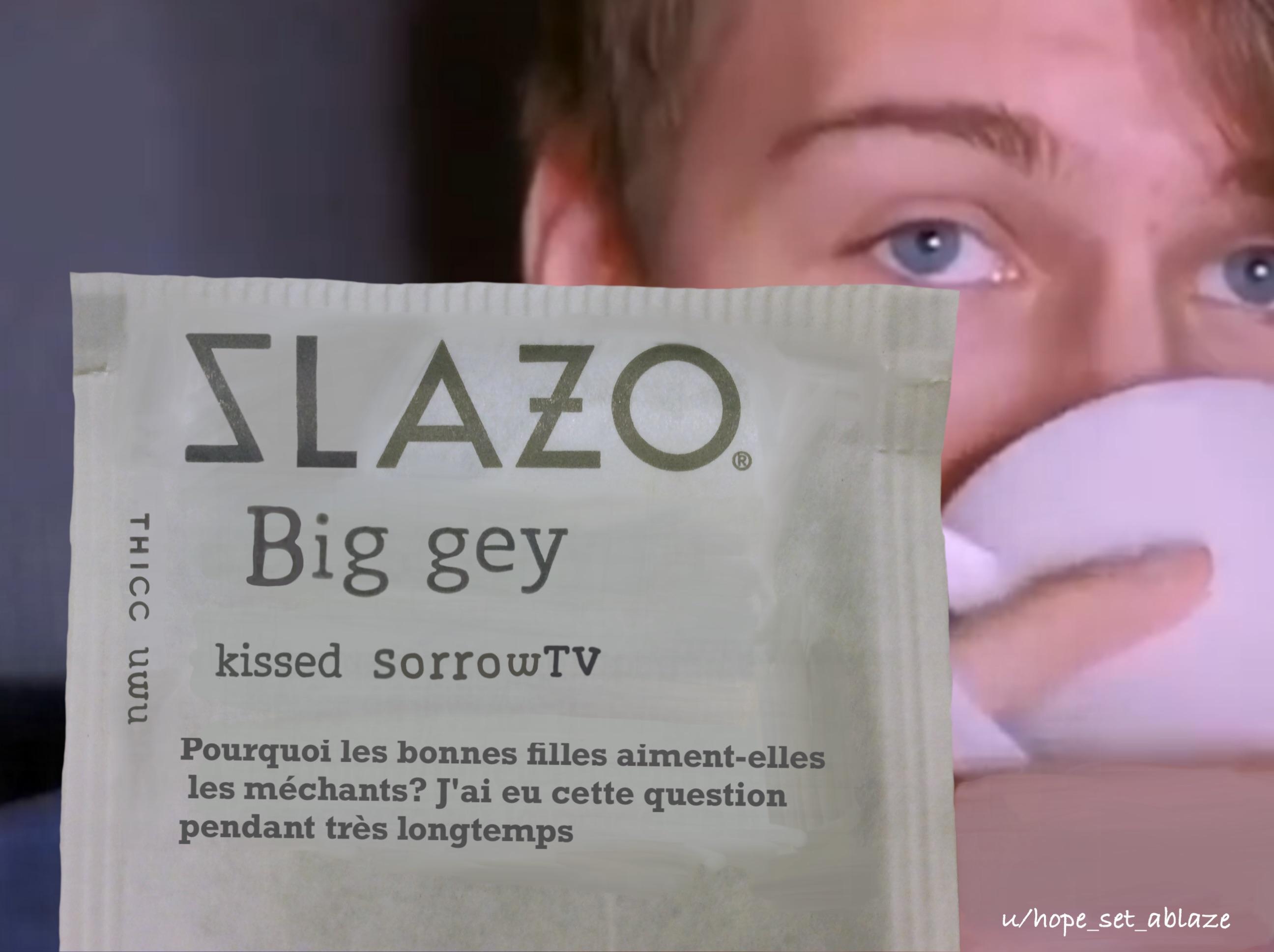 SlazTEA (I used a pic of a tea bag I had to make this, michael if you see this do translate the