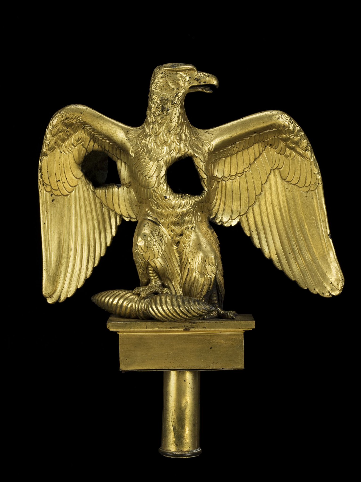 Napoleonic eagle damaged by projectiles, known as "wounded" eagle