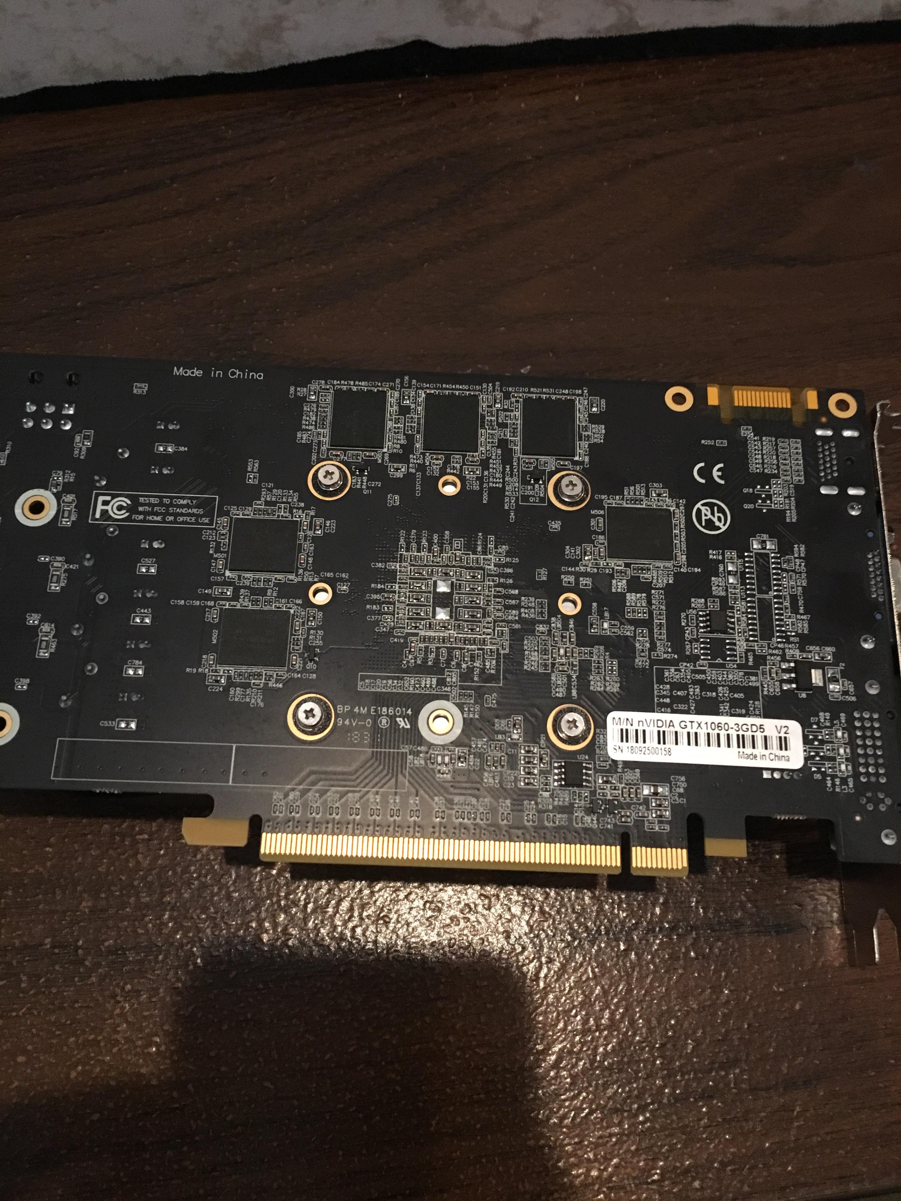 What graphics card is this? Friend bought a fake graphics card online labeled gtx 1060 but what
