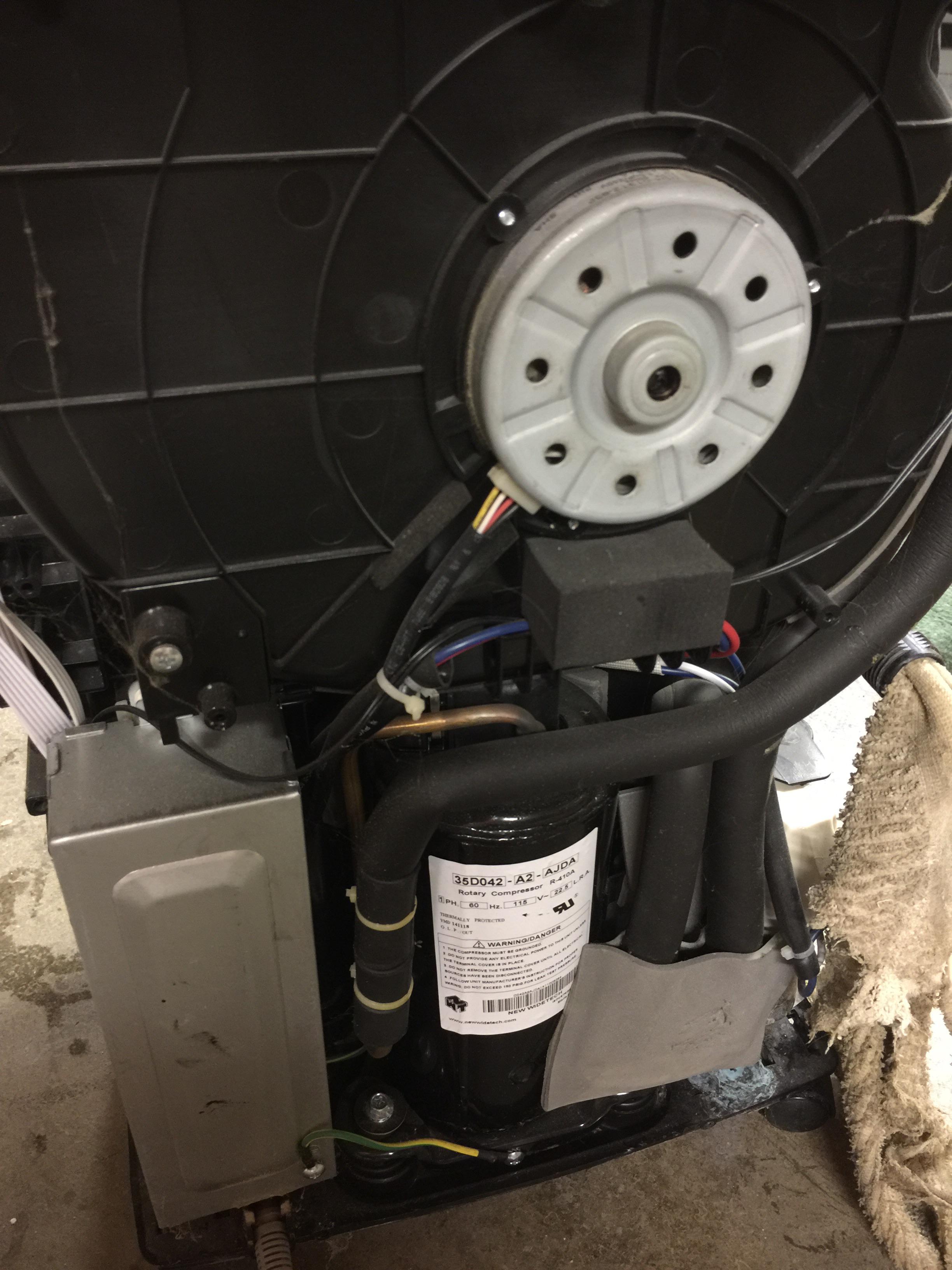 Evap fan works comp. warm but off? r/HVAC