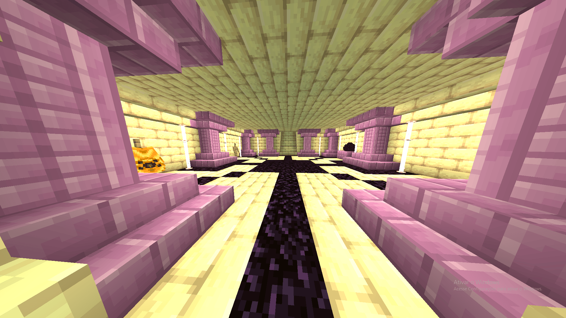 what do you think of my End Hub? (Bedrock Edition) Minecraft