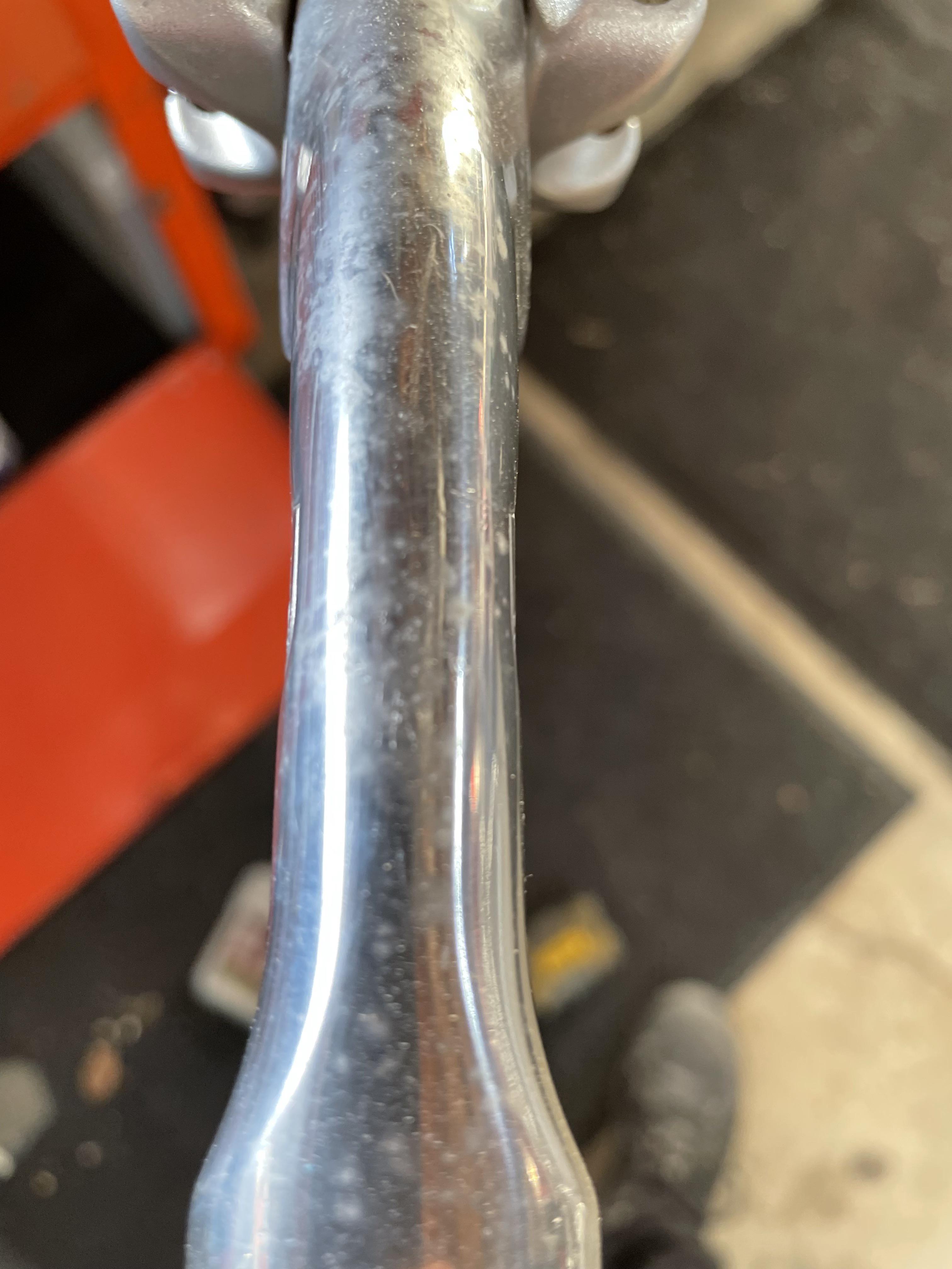 Chrome seat post with some some sort of wear. Can this be fixed