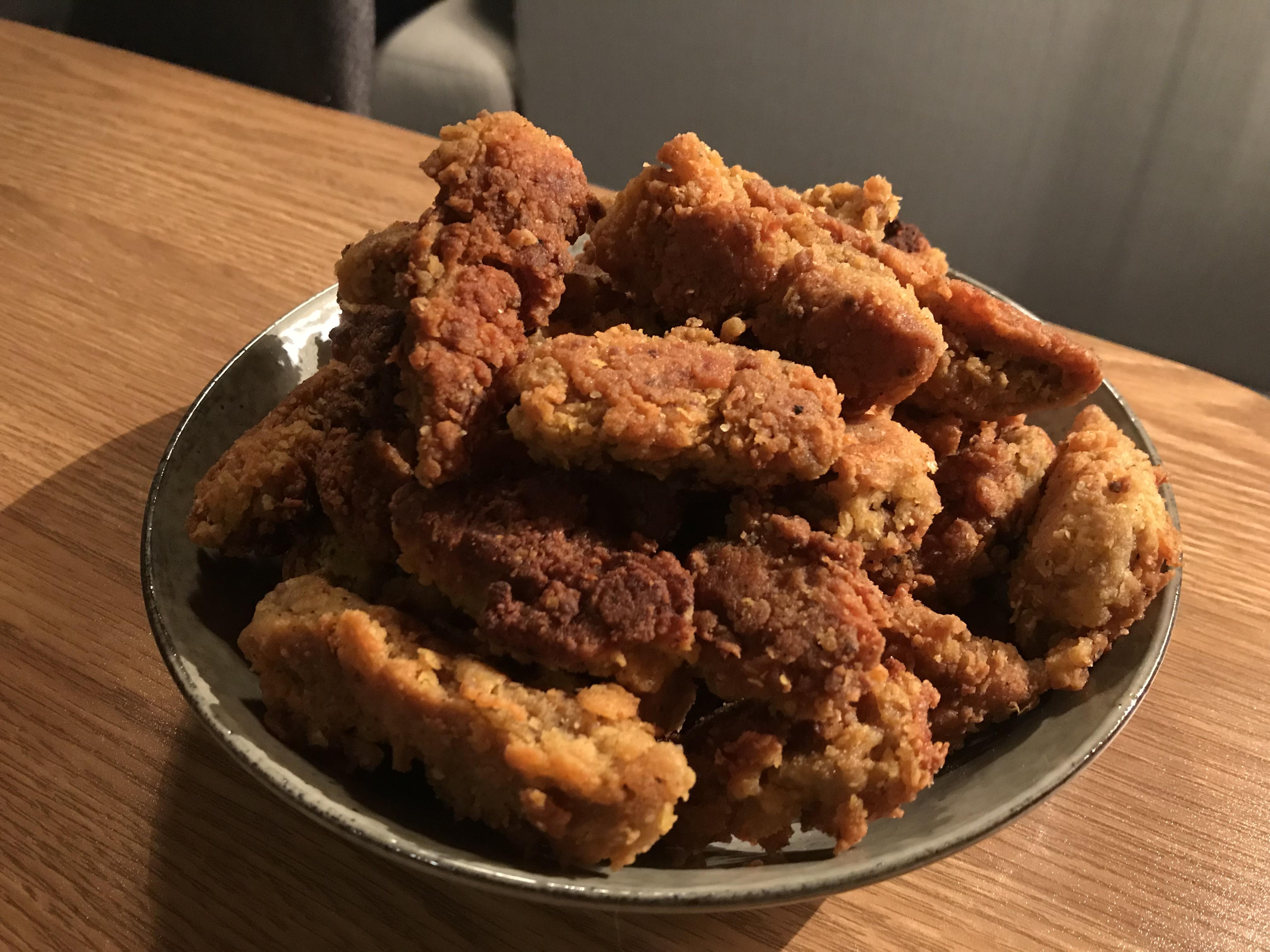 Monsterous batch of Kentucky Fried Seitan! r/veganrecipes