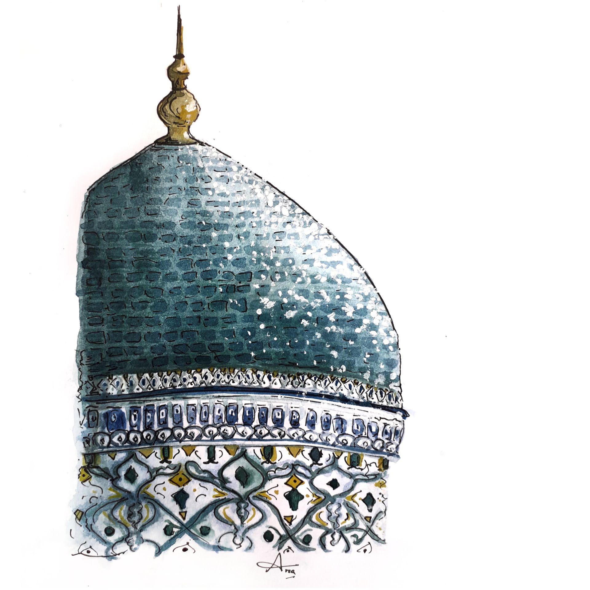 Onion domes are interesting structures, so I tried to paint one. r