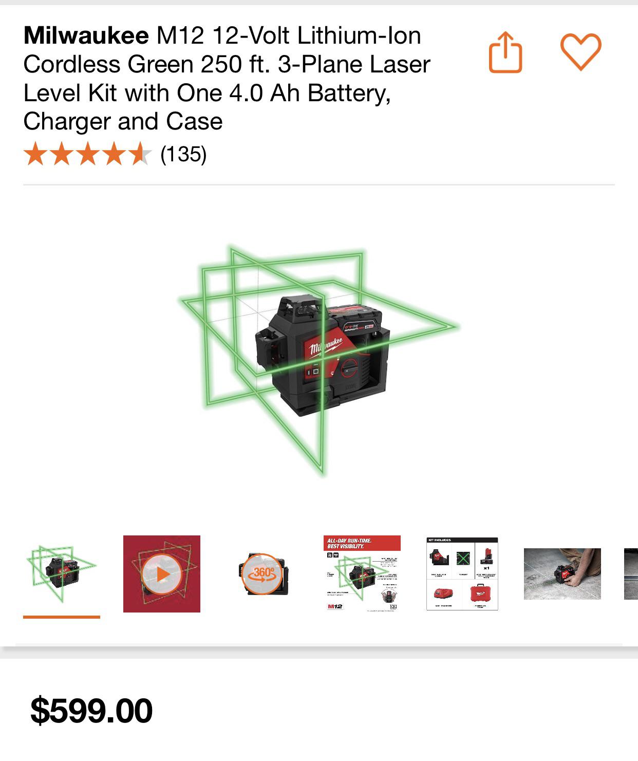 Milwaukee laser 363221 does it ever go on sale? r/MilwaukeeTool