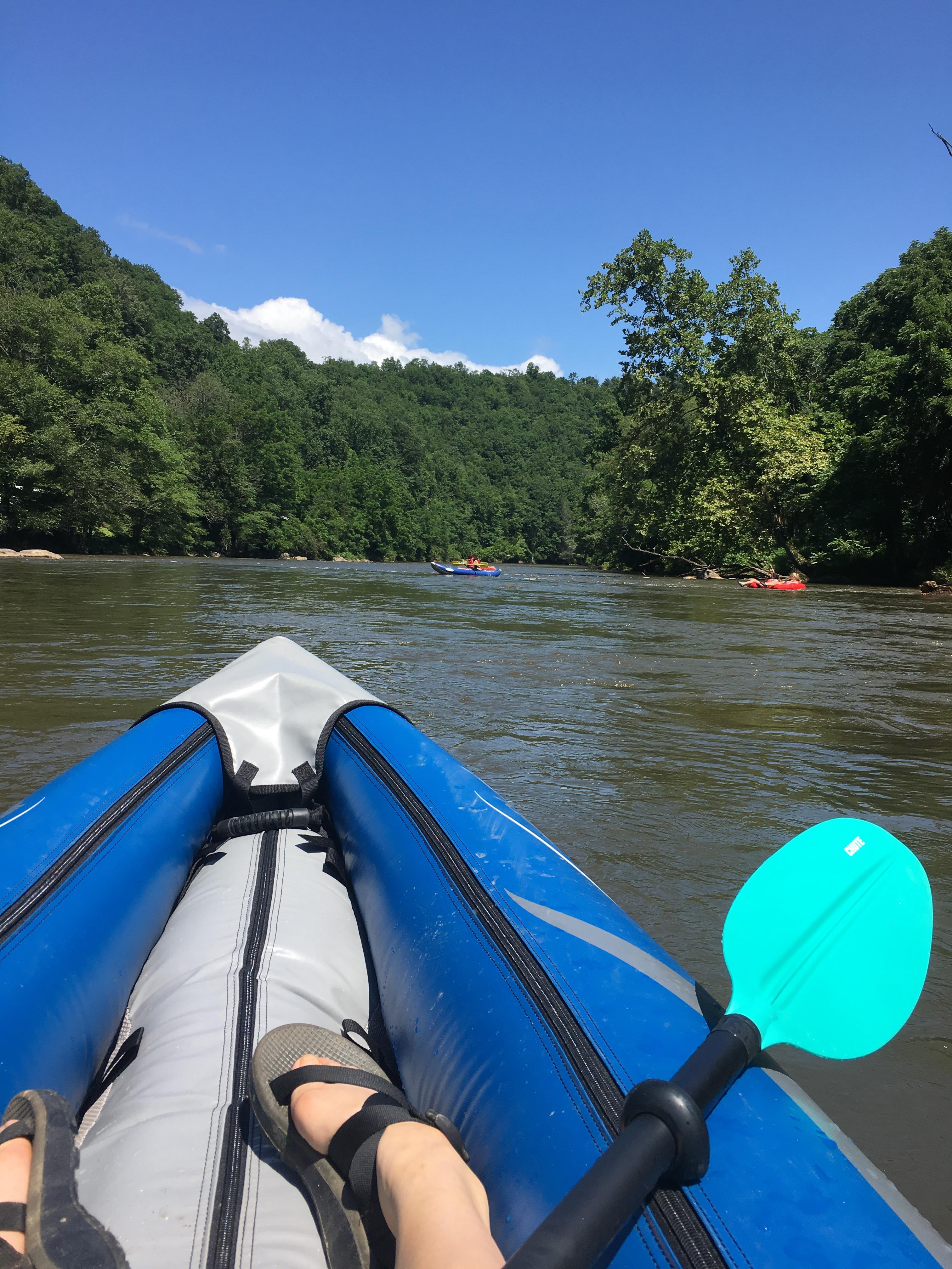 Rented inflatable kayak in Sylva NC r/Kayaking