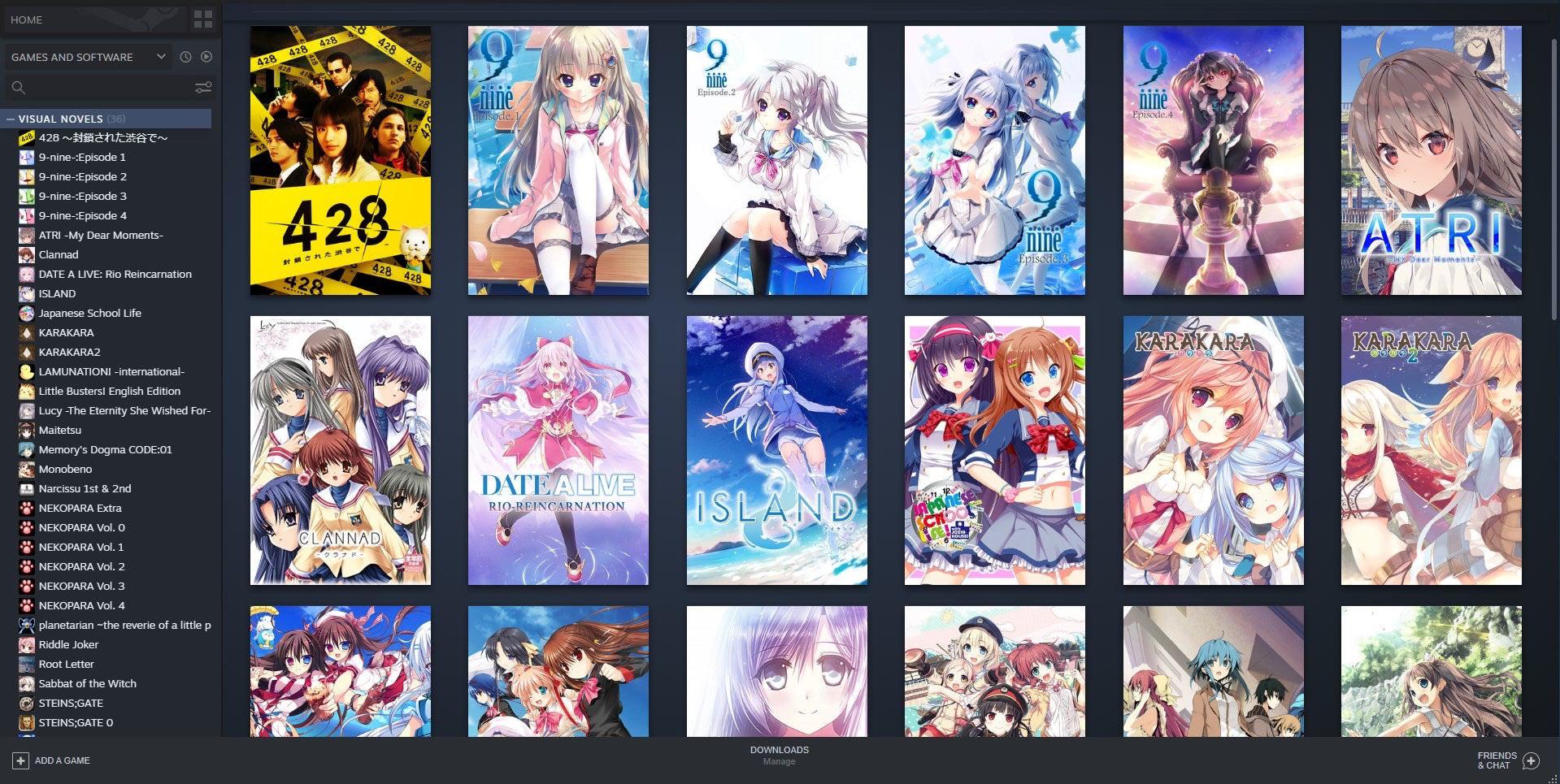 Steam Summer Sale was kind this year. I picked up around 30 visual