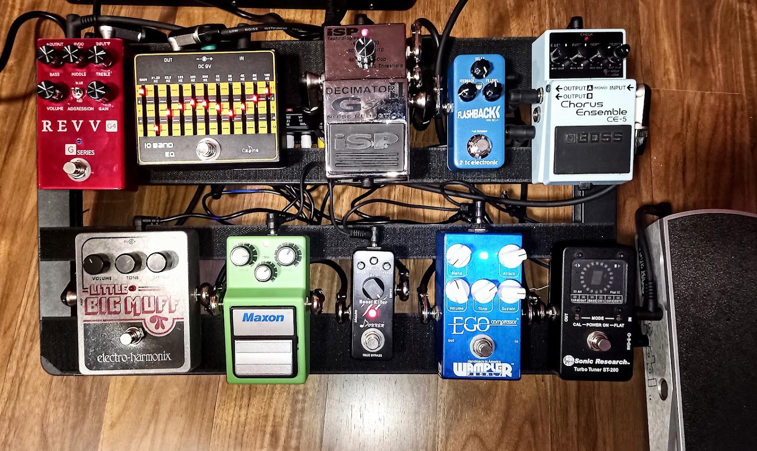 My first pedal board r/guitarpedals