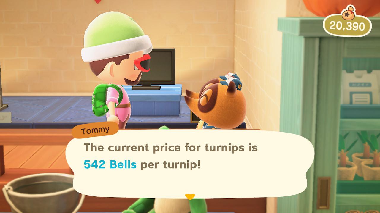 Hosting and streaming turnip STONKS all day in Animal Crossing New