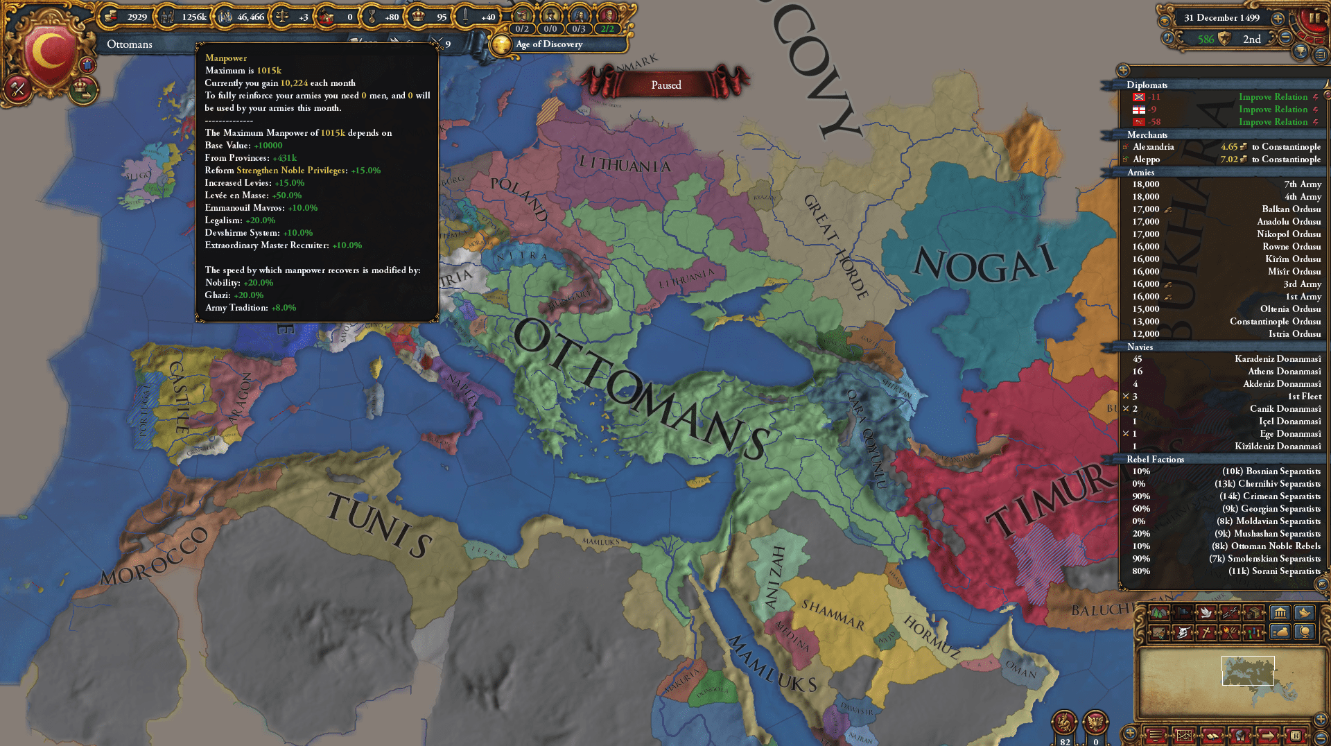 1 Million Manpower Pre1500 as Ottomans r/eu4