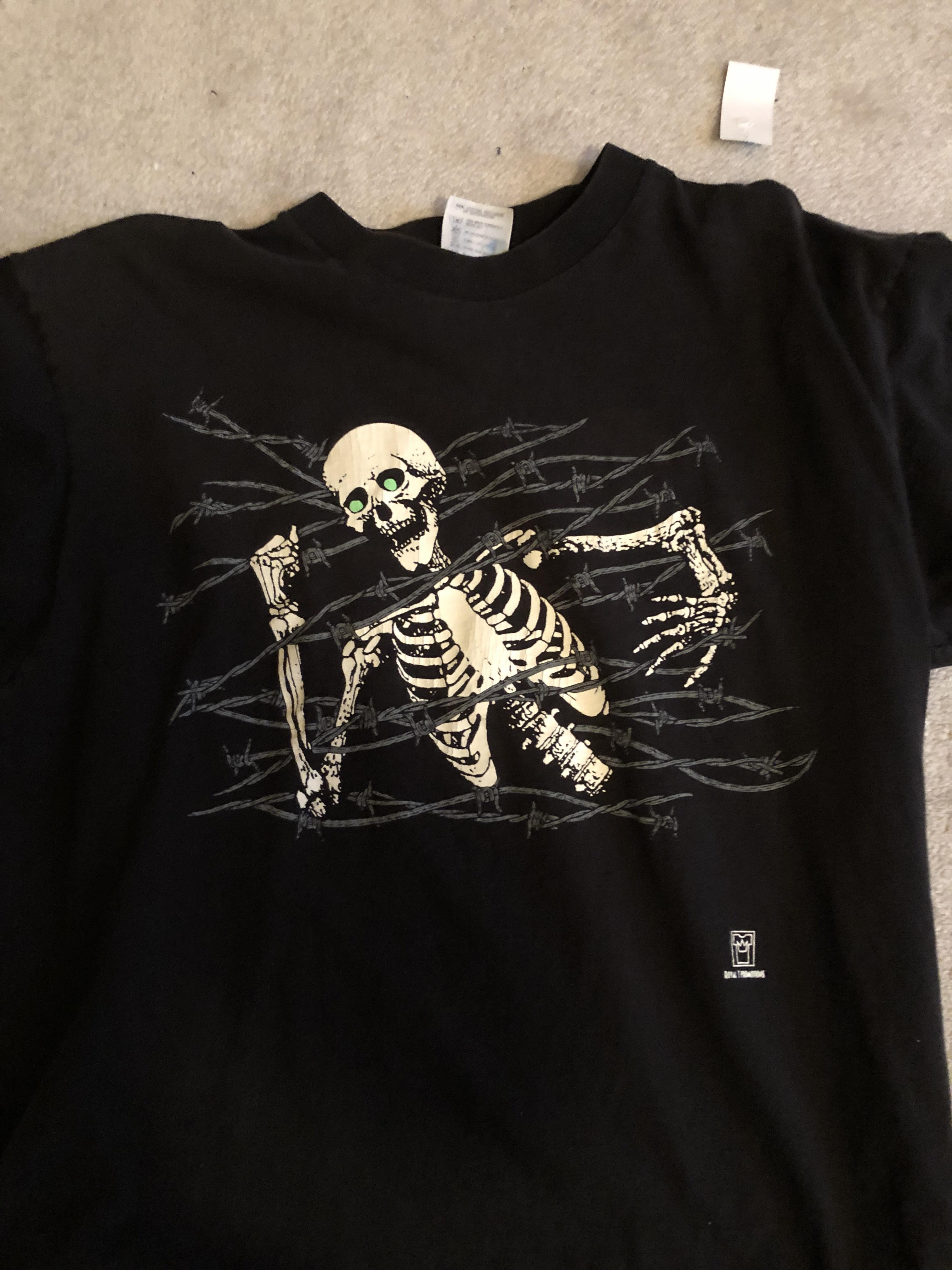 Got this old shirt at Goodwill, looks like some Bones merch to me r
