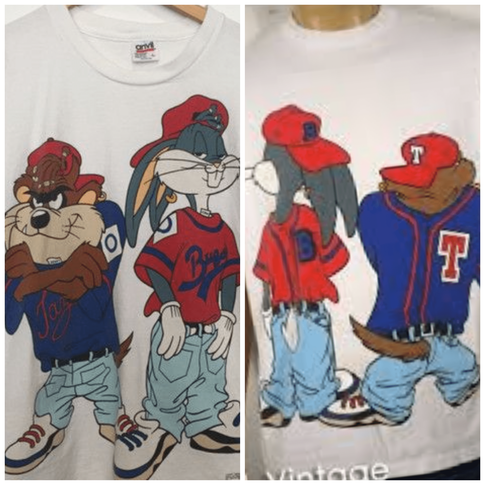 The classic 90s Taz & Bugs Bunny Shirt nostalgia