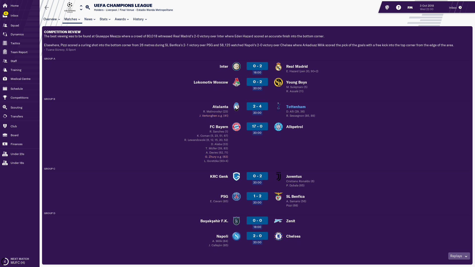 Biggest win I've seen in the Champions League, Bayern don't mess about