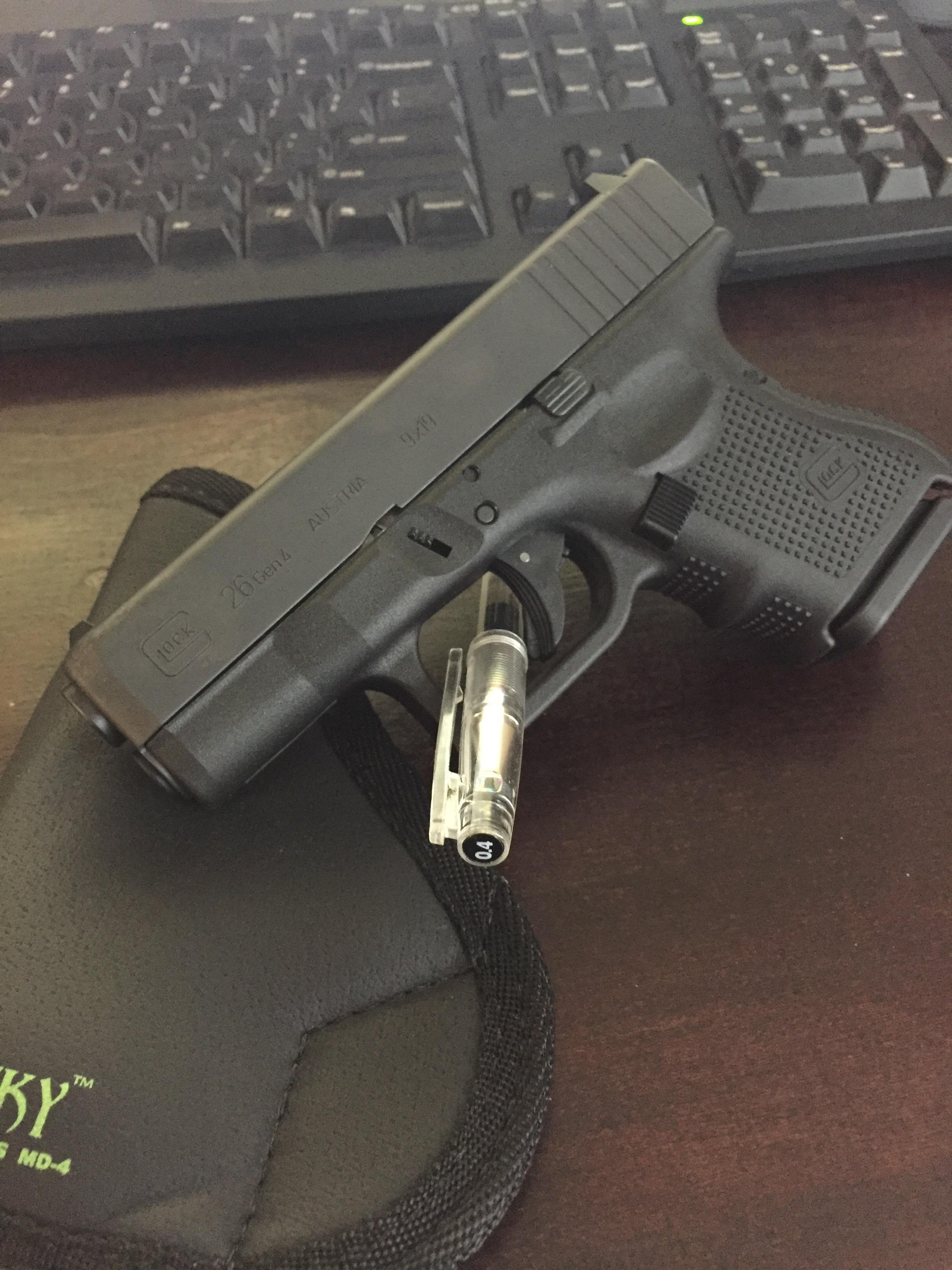 I've finally converted. Meet my new conceal carry friend, Glock 26 Gen