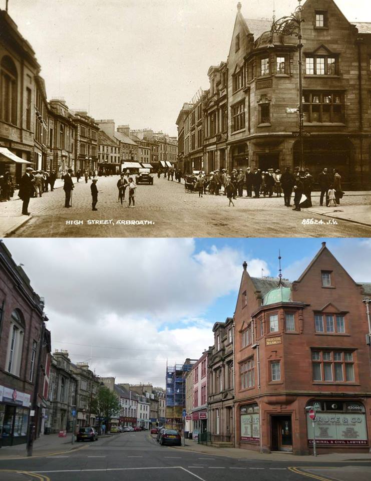 Old vs New Arbroath High Street r/Arbroath