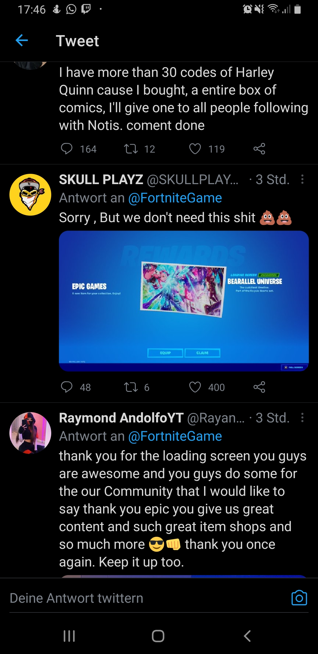 Fortnite Twitter in a nutshell r/FortNiteBR