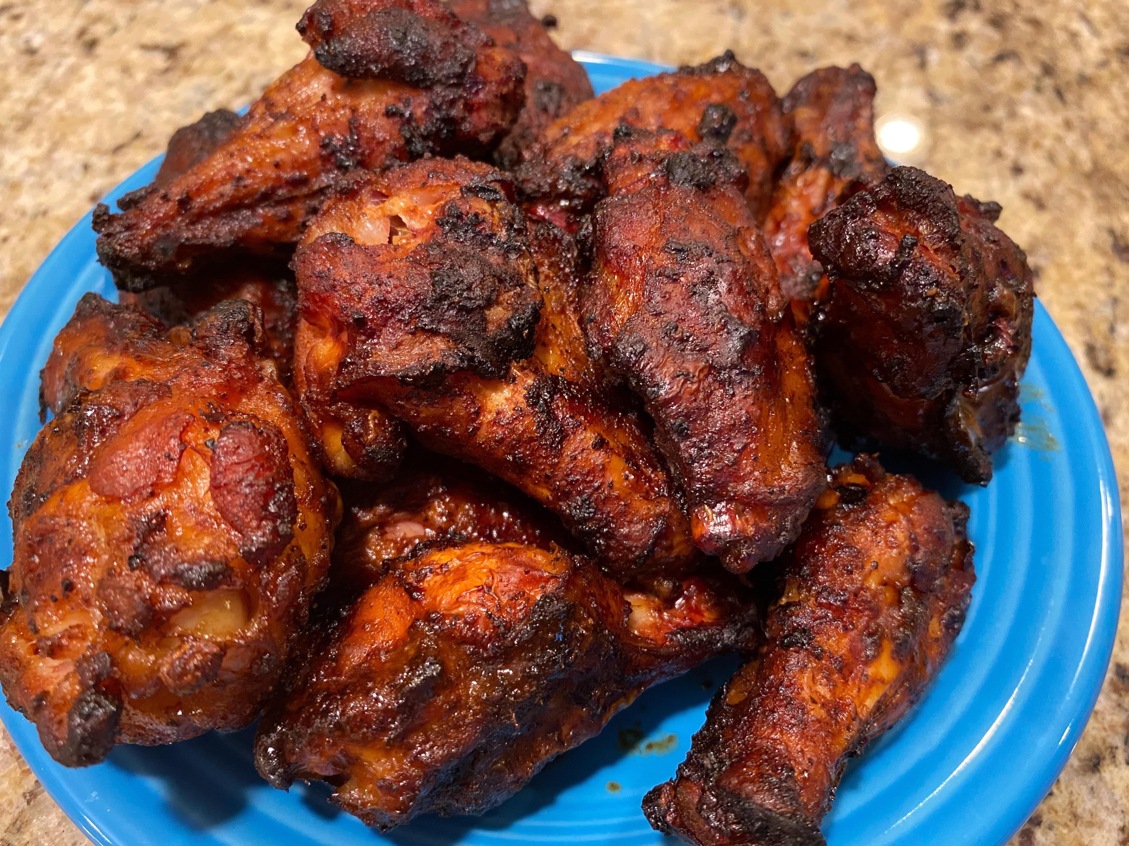 [Homemade] Grilled “Buffalo” Chicken Wings r/food