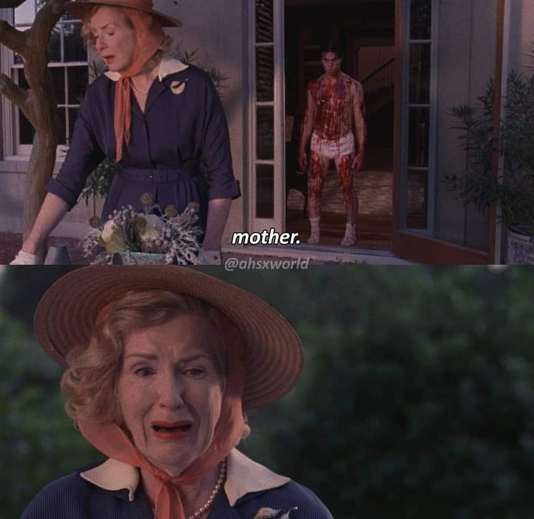 Mother and Son exchange AmericanHorrorStory