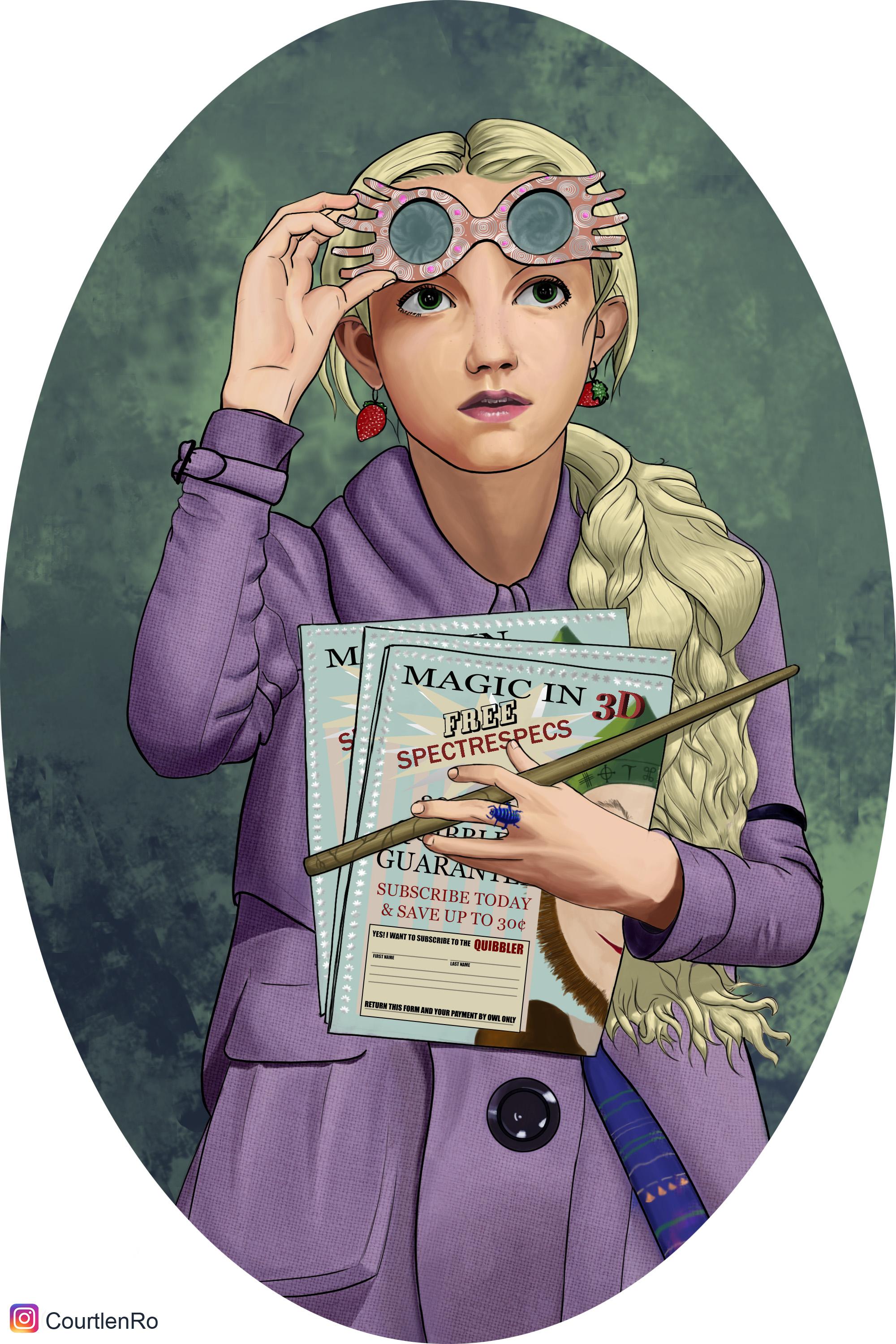 I painted Luna Lovegood! I'd love some critique's, I'm happy with it