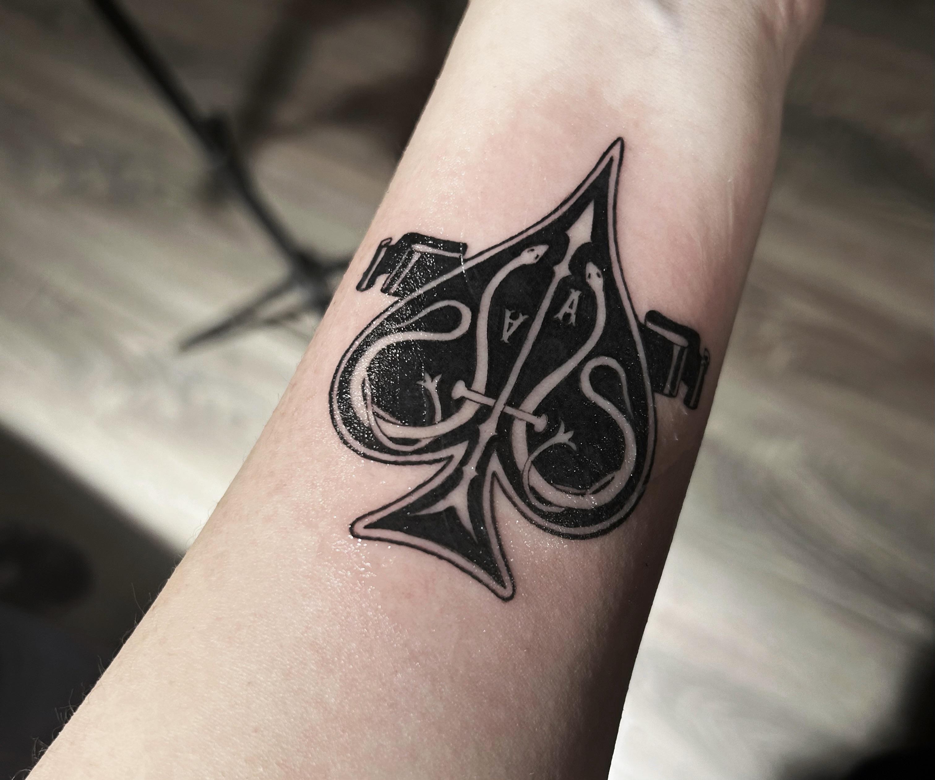 Ace Of Spades Card Tattoo Designs