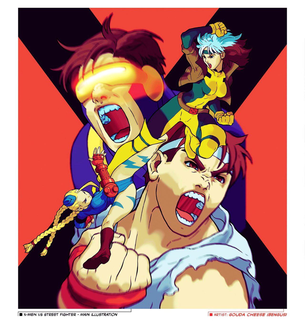 XMen vs Street Fighter artwork by Bengus r/xmen